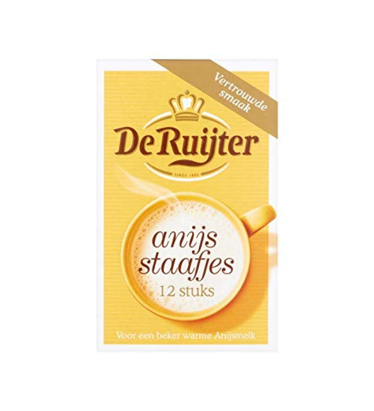 Anise Sugar | De Ruijter | Anise Sticks 12 Pieces | Total Weight 6 Grams
