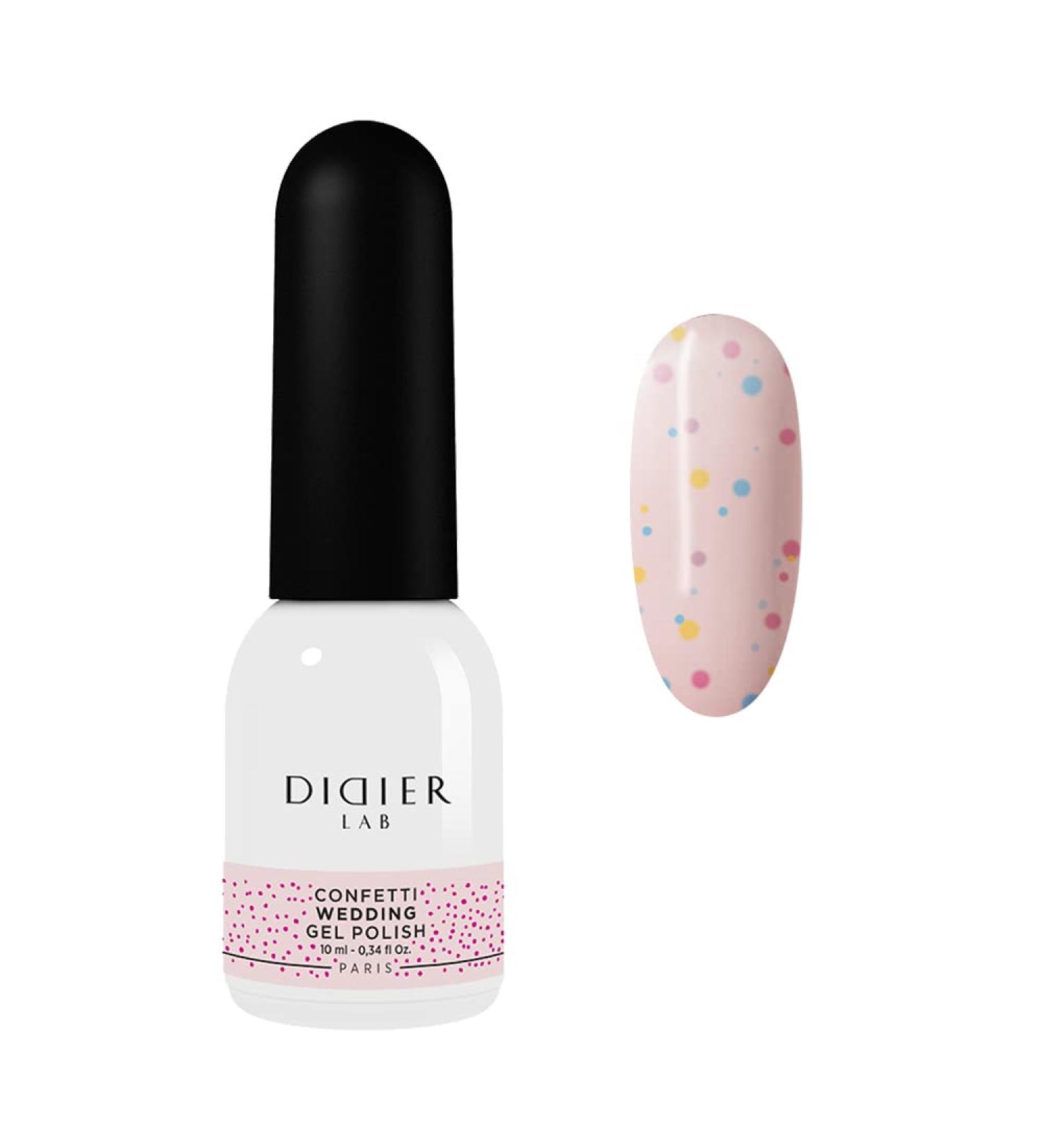 Didier Lab - Premium Gel Nail Polish Confetti - Wedding - Gel Nail Varnish - Nail Art - Long-Lasting High Gloss Wear - Easy to Apply - Gel Nails - Rich Pigment - UV/LED - Chip Resistant - Buy Online on SooperMarket.com