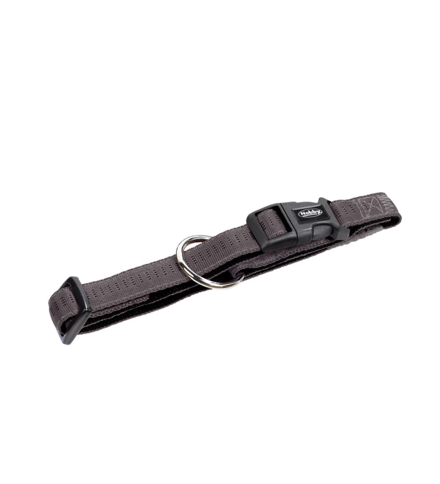 Nobby Soft Grip Collar - Dark Grey/Black Size L (30-45 cm) 20 mm Width | Durable & Comfortable Pet Collar - Buy Online on SooperMarket.com
