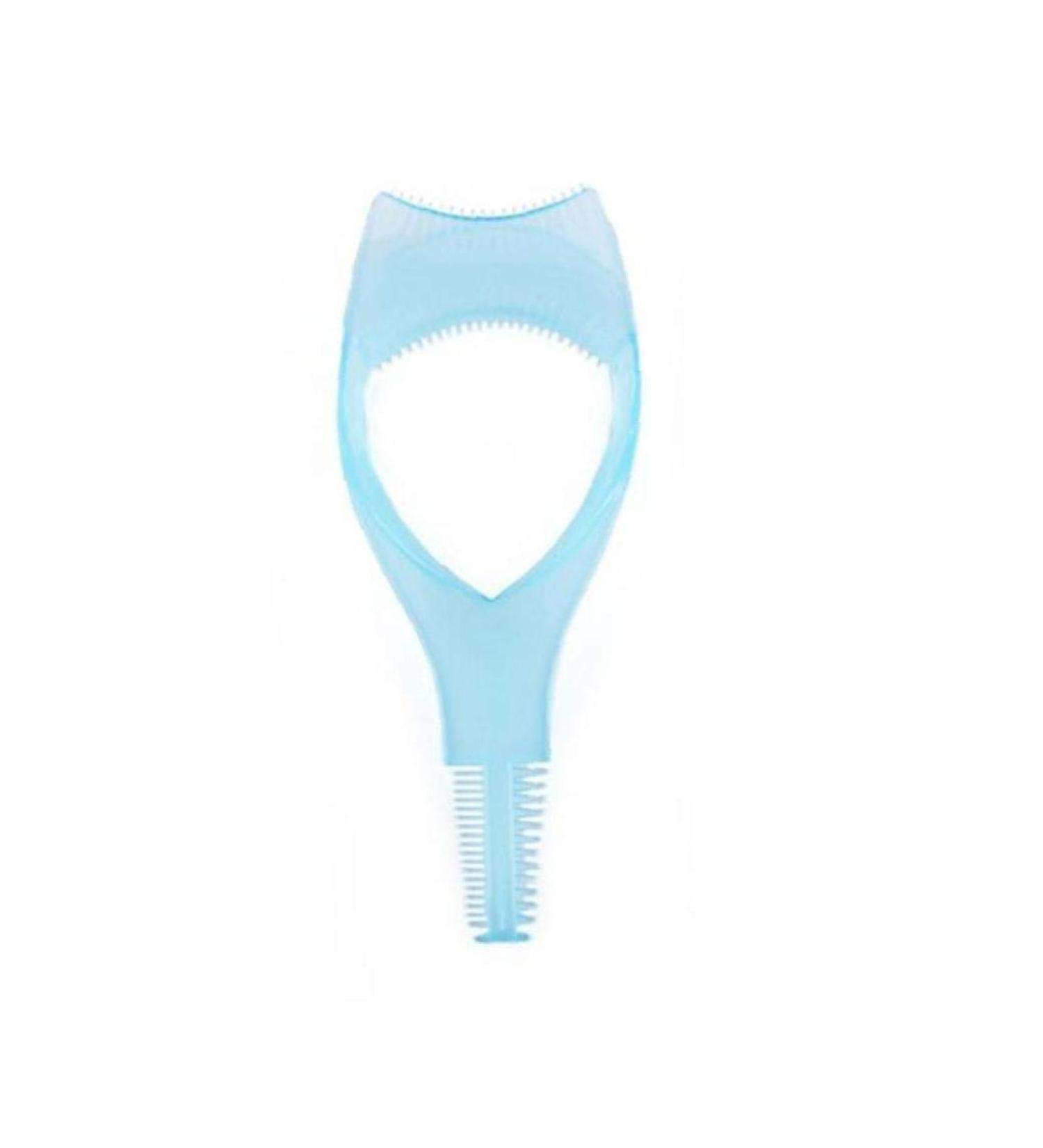 1pc Mascara Applicator Guide Tool 3 in 1 Eyelash Comb Makeup Eyelashes Comb Brush Rurler Cosmetic Tools Blue - Buy Online on SooperMarket.com