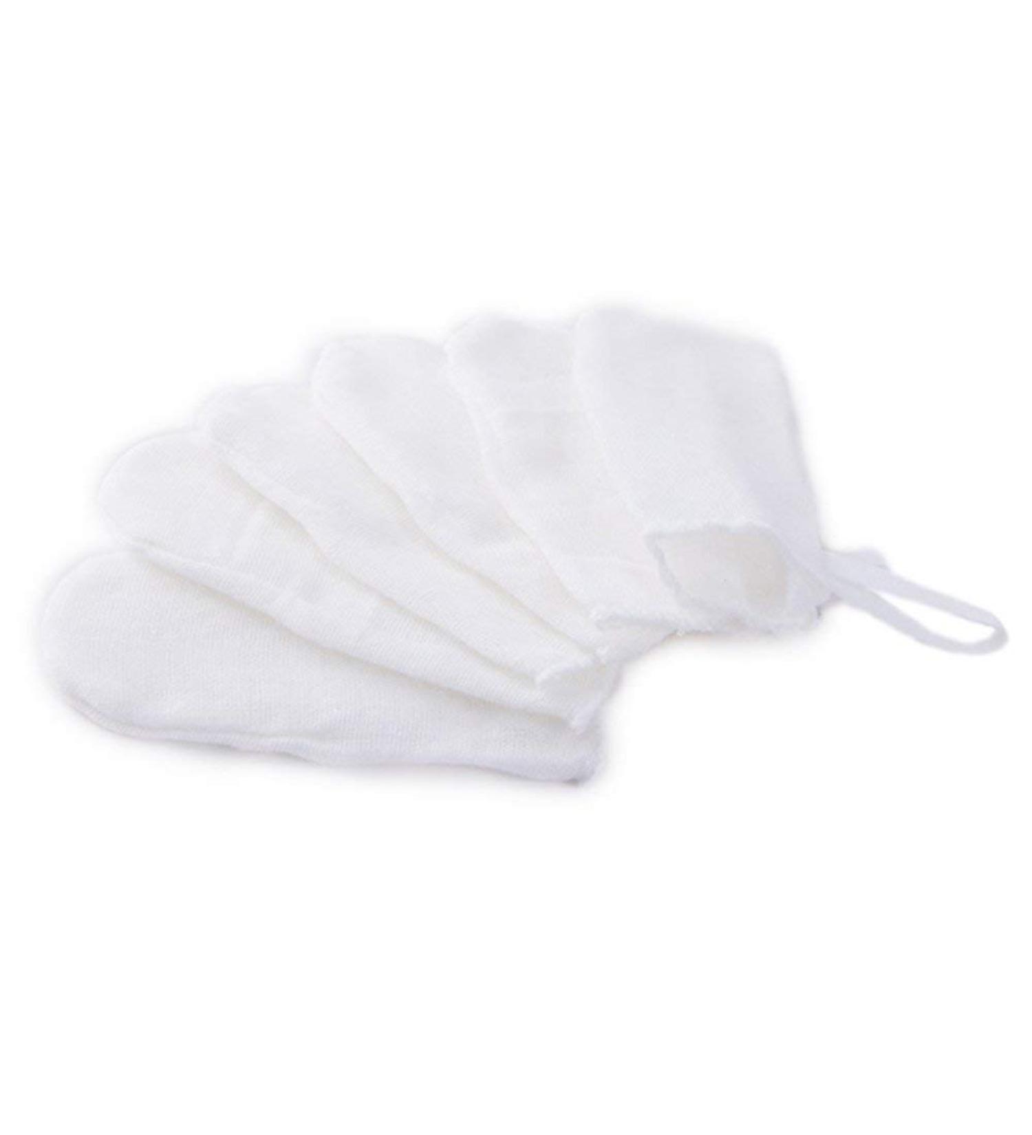 Baby's Finger Brush Cleaning Teeth Mouth Wipes Soft Gauze Infant Finger Clean Oral Hygiene Brush 6Pcs - Buy Online on SooperMarket.com