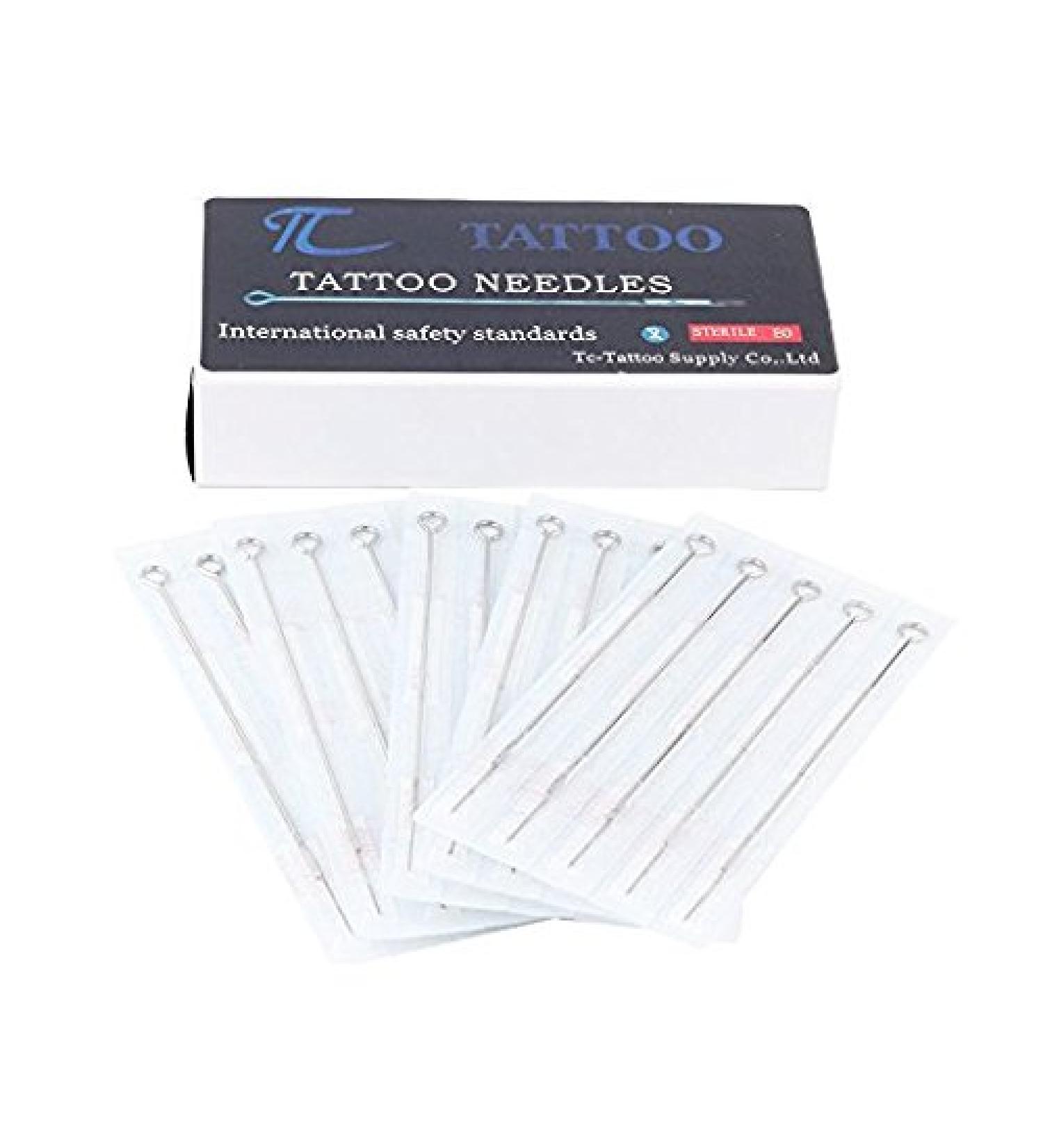 50 Tattoo Needles 3RL Tc - Precision 3 Round Liner Needles for Tattoo Machine Kit - Buy Online on SooperMarket.com