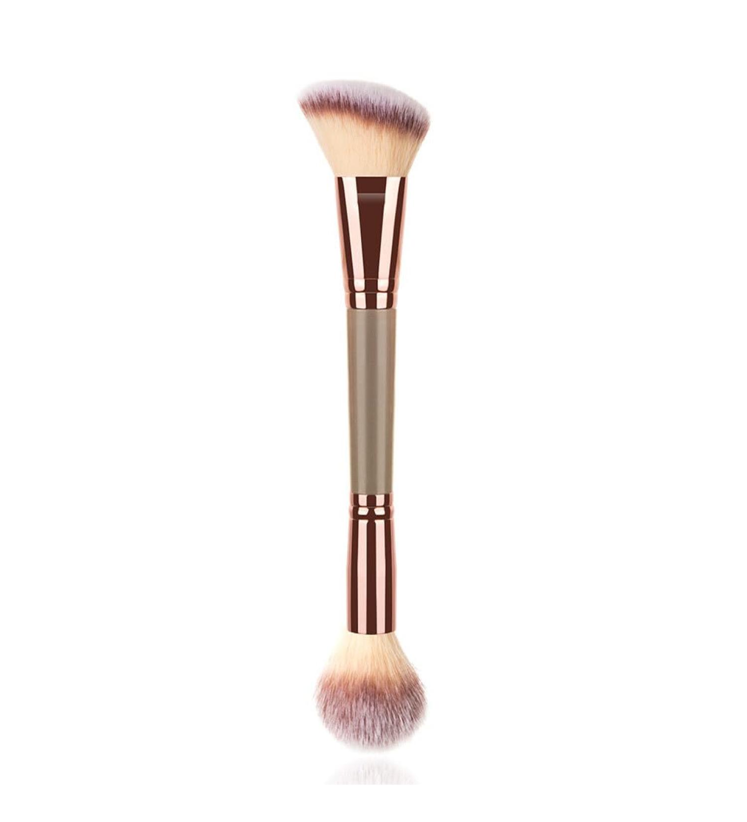 kawehiop Double Head Foundation Makeup Brush Multifunction Shadow Highlighter Powder Blush Brushes Blending Liquid Repairing Beauty - Buy Online on SooperMarket.com