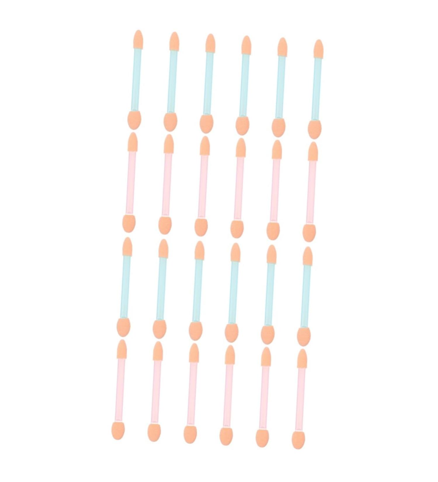Baluue 48 Pcs Women Eyeshadow Brush Oval Eyeshadow Applicator Foam Eyeshadow Eyeshadow Brushes - Buy Online on SooperMarket.com