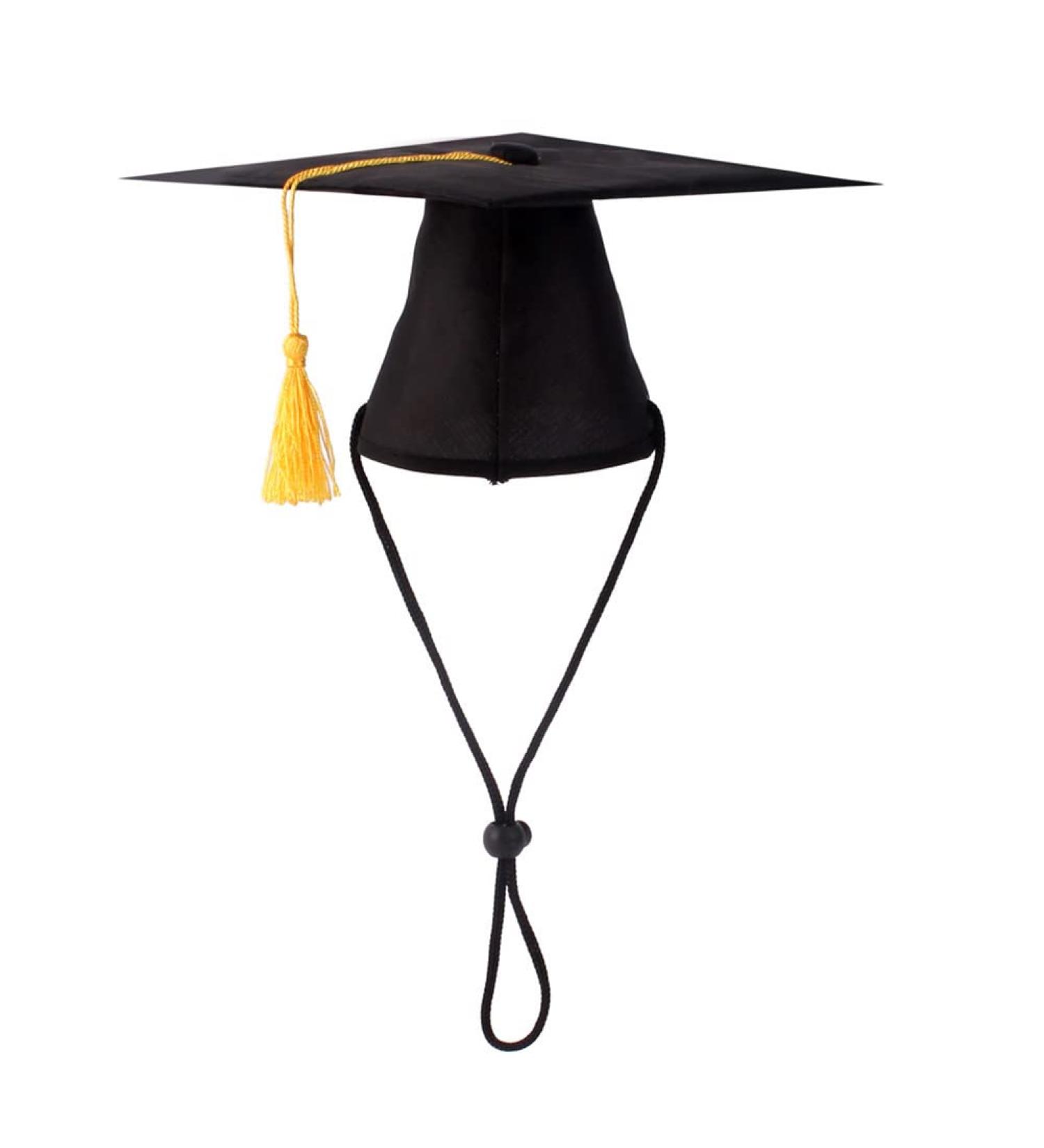 Pet Graduation Cap Dog Graduation Hat with Yellow Tassel Pet Grad Costume Party Apparel Holiday Accessory for Dogs Cats - Buy Online on SooperMarket.com
