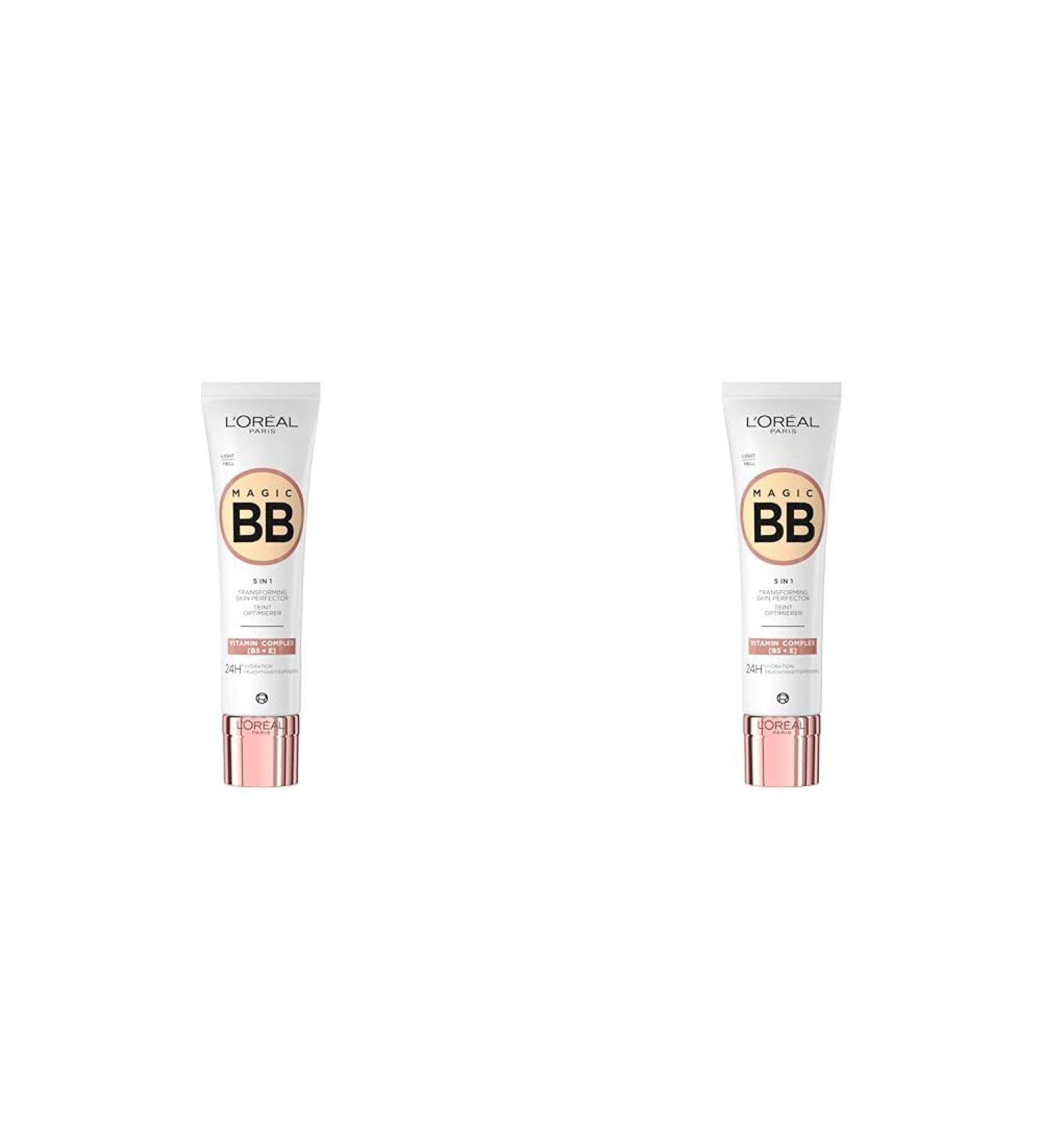 L'Or al Paris Teded Daily Cream & Magic BB TINT Optimizer 02 Light 24h Moisture Even Complexion 2 Pack (30 ml) | Shop Internationally - Buy Online on SooperMarket.com