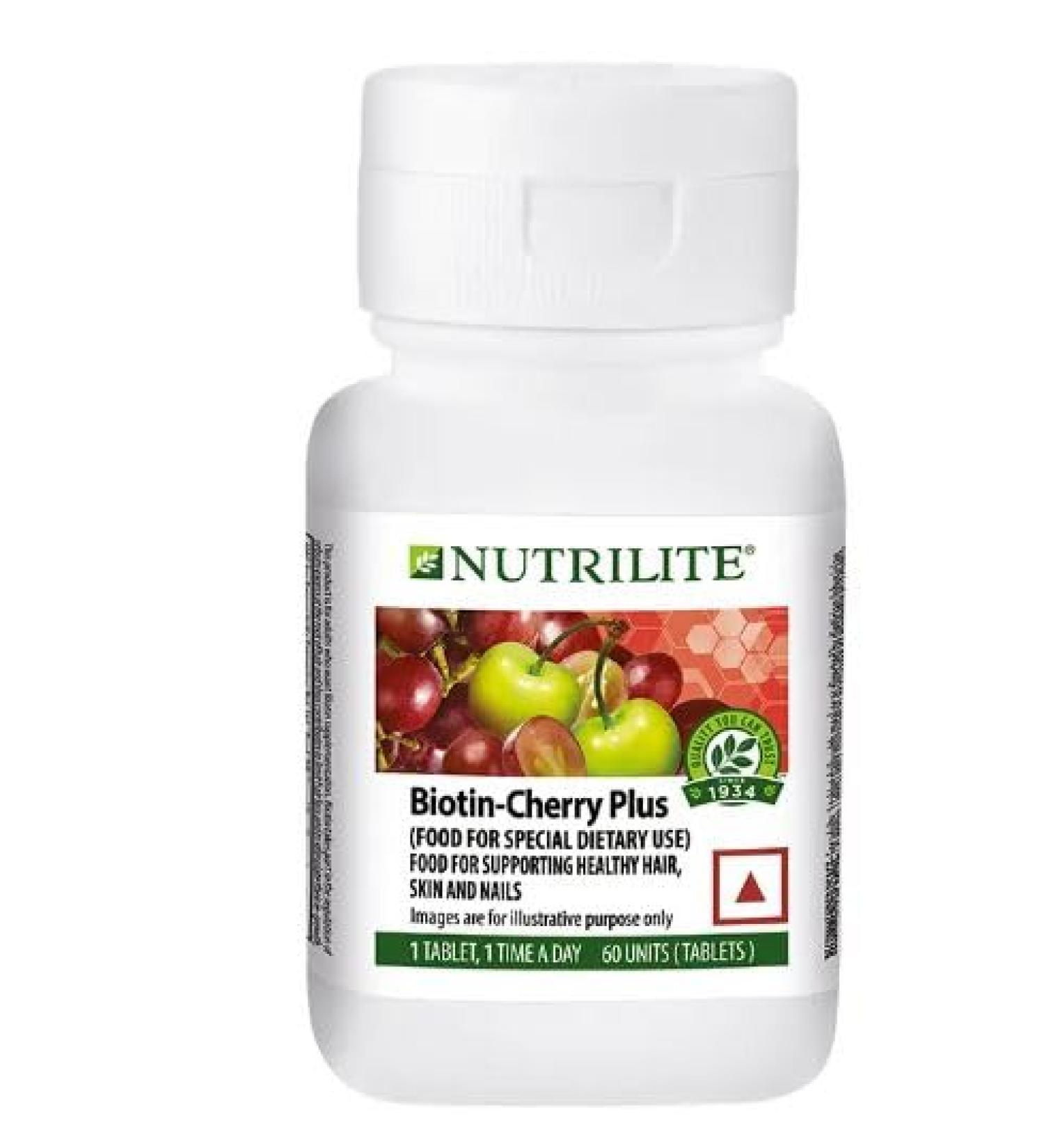 NUTRILITE Biotin Cherry Plus 60 TAB