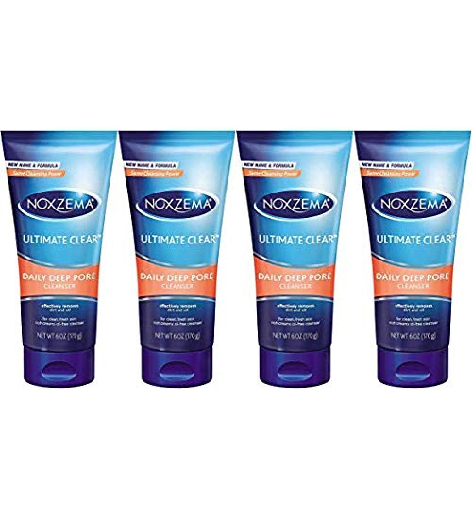 Noxzema Daily Deep Pore Cleanser 6 oz (Pack of 4) - Gentle Cleansing for Clear Skin - Buy Online on SooperMarket.com