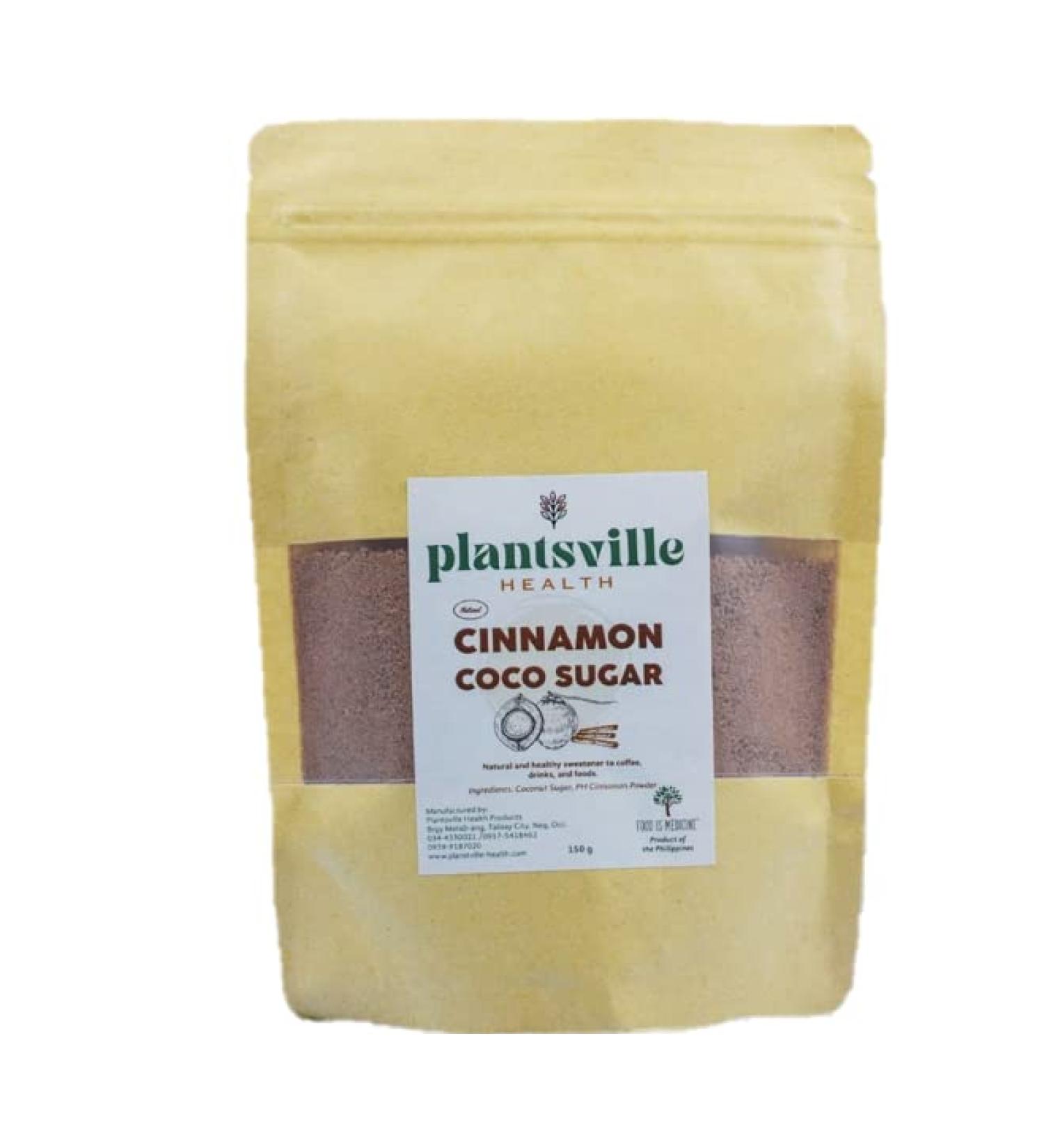 Plantsville Health Cinnamon Coco Sugar 150g - Natural Sugar Substitute for Baking & Drinks - Buy Online on SooperMarket.com