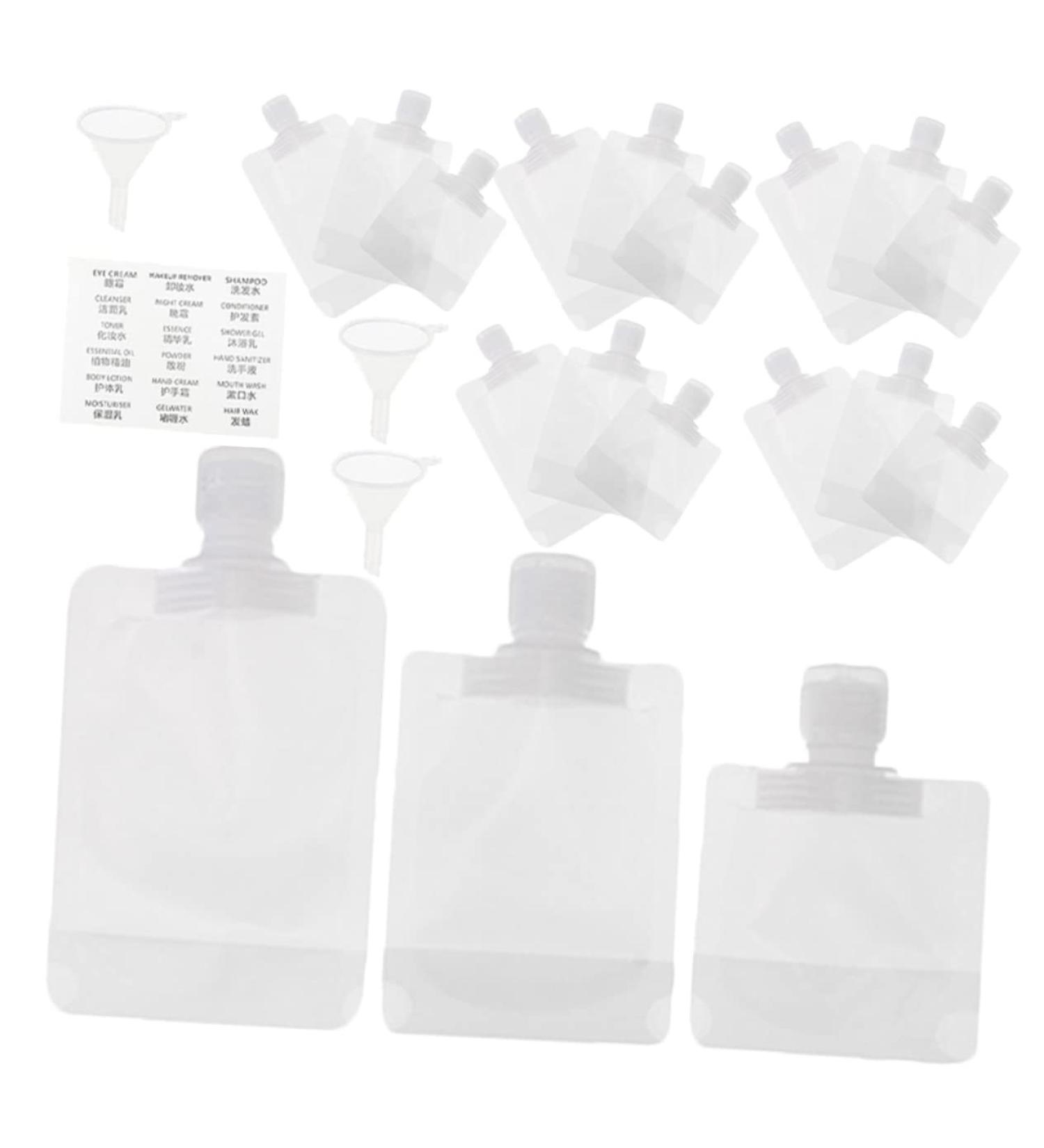 Mikinona 1 Set Flap Lotion Bag Squeeze Pouches for Lotion Refillable Cosmetic Containers Shampoo Travel Container Refillable Lotion Pouches Travel Containers Travel Makeup Container - Buy Online on SooperMarket.com