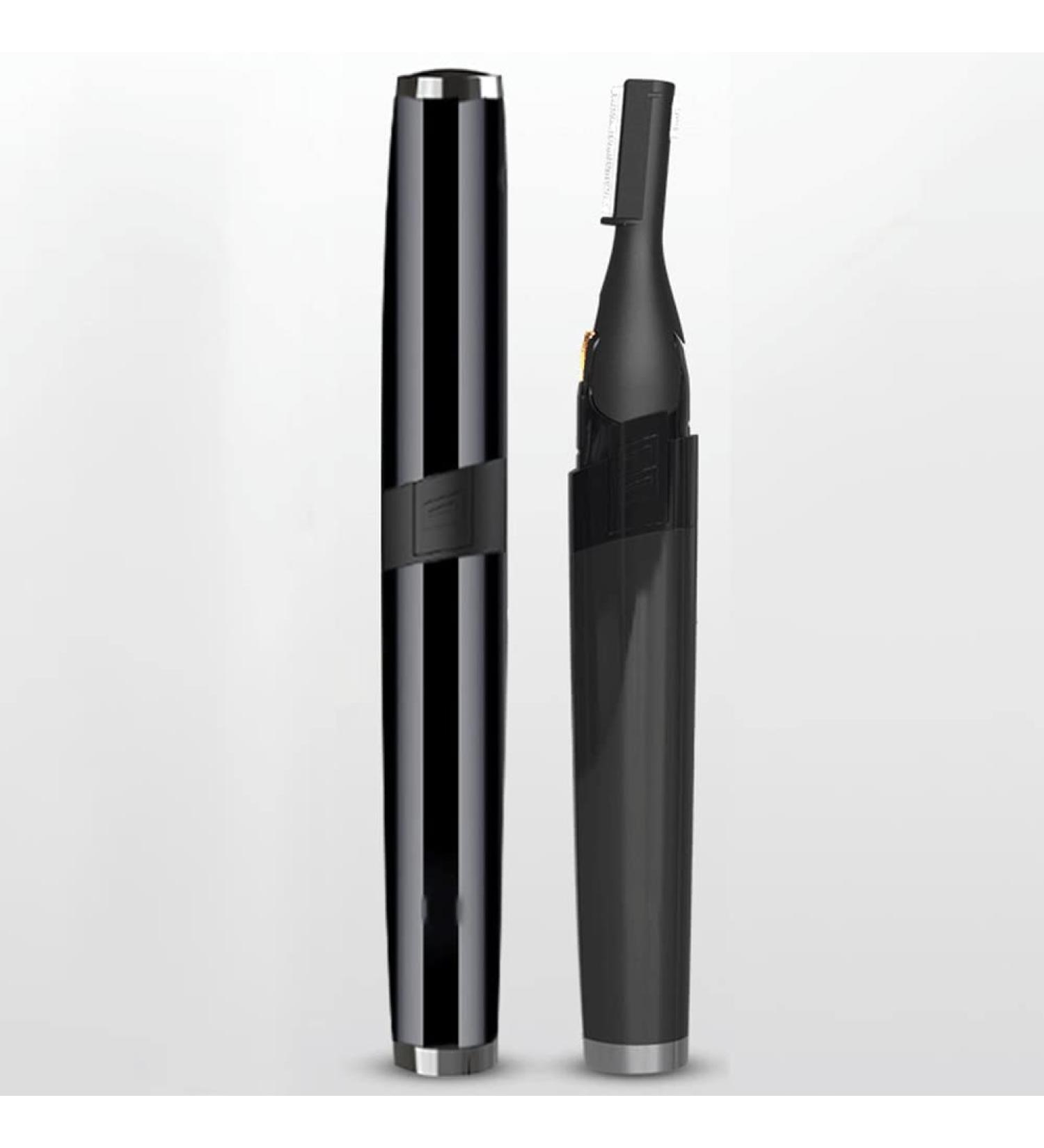 Portable Eyebrow Shaper Trimmer Kit - Double-Sided Cutter Head & Pencil Hair Remover for Effortless Eyebrow Grooming - Black - Ship Internationally - Buy Online on SooperMarket.com