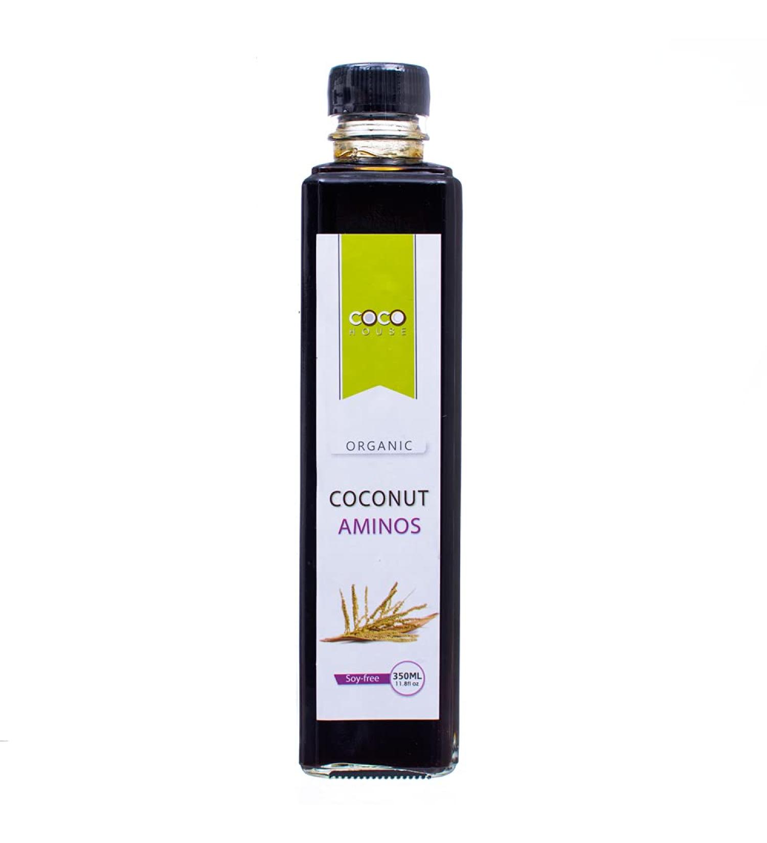 Organic Coconut Aminos - Soy-Free (11.8 fl.oz) | Coco House - Buy Online on SooperMarket.com