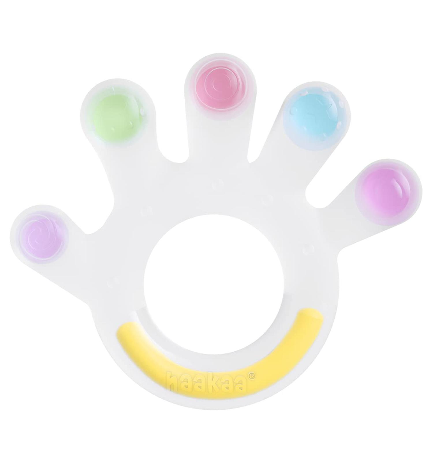 Haakaa Silicone Teething Toy for Babies - BPA Free Teething Rings for 3+ Months - Safe Chewing Toy - Buy Online on SooperMarket.com