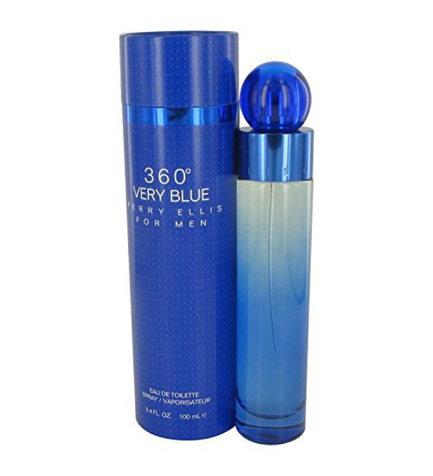 360 Very Blue Perry Ellis EDT Spray Men 3.4 oz (Pack of 5)