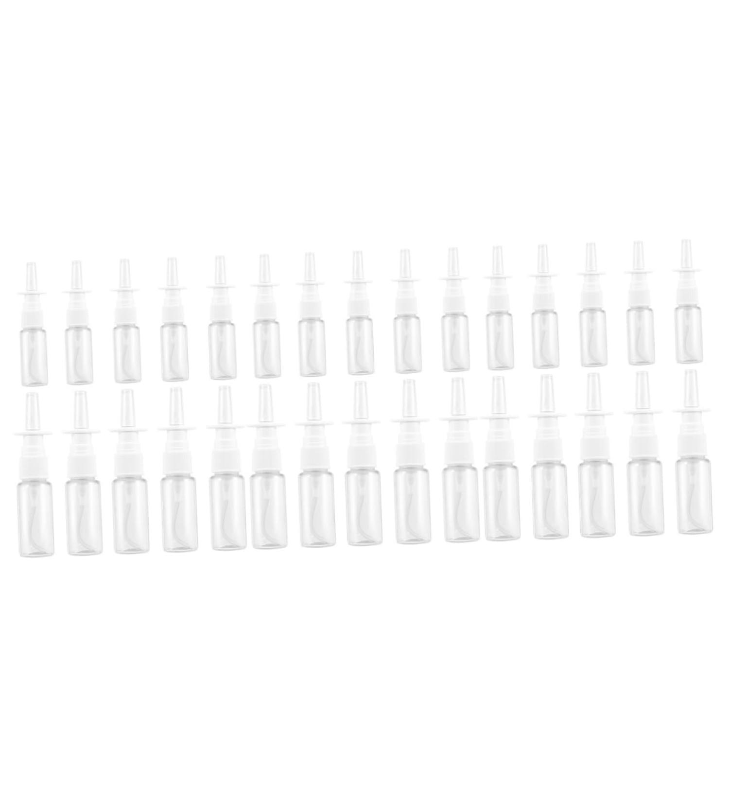 30 Pcs Rhinitis Spray Bottle Set | Clear Travel Nasal Spray Pump Bottles | 10.2x2.7cm | Silver - Pack of 3 - Buy Online on SooperMarket.com