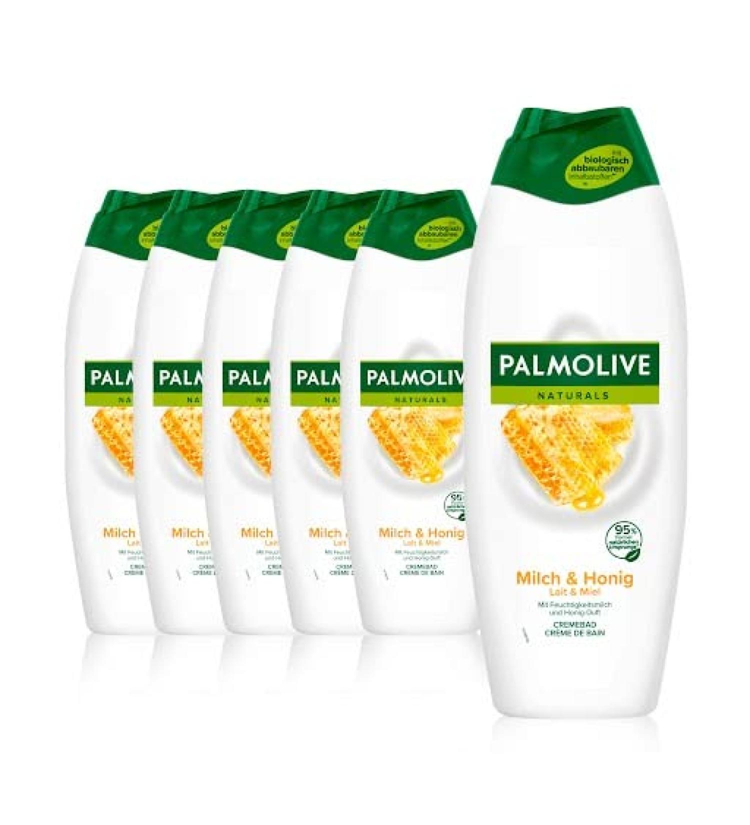 Palmolive Cream Bath Naturals Honey & Milk 6x650ml | Nourishing Bubble Bath for Soft Skin - Shop Internationally - Buy Online on SooperMarket.com