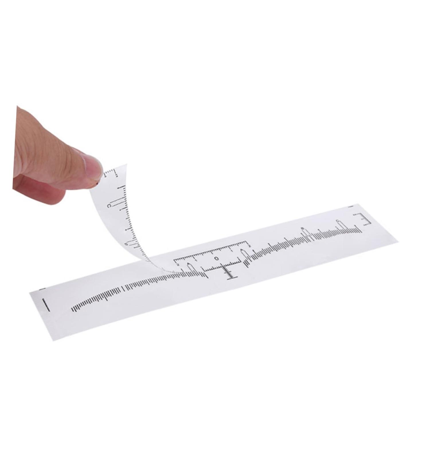 Angoily 100pcs Disposable Eyebrow Ruler Eyebrow Shaping Stencils Eyebrow Shaper Ruler Mini Caliper - Buy Online on SooperMarket.com