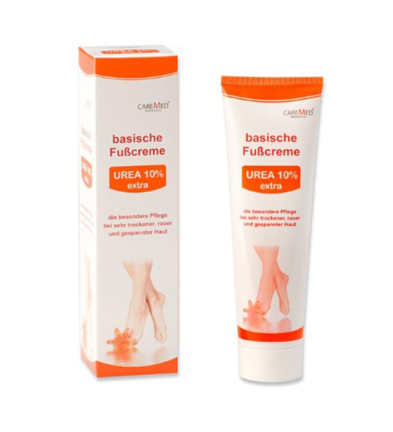 CareMed UREA 10% extra basic foot cream for very dry rough feet pH value 8.0 foot care cream 75 ml