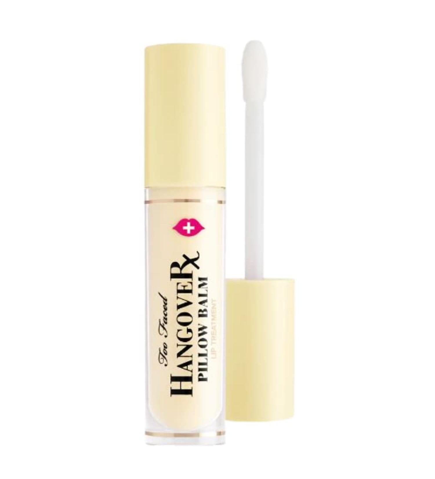 Too Faced Hangover Pillow Balm Ultra Hydrating & Nourishing Lip Treatment - Banana Kiss Banana 1 Count (Pack of 1)