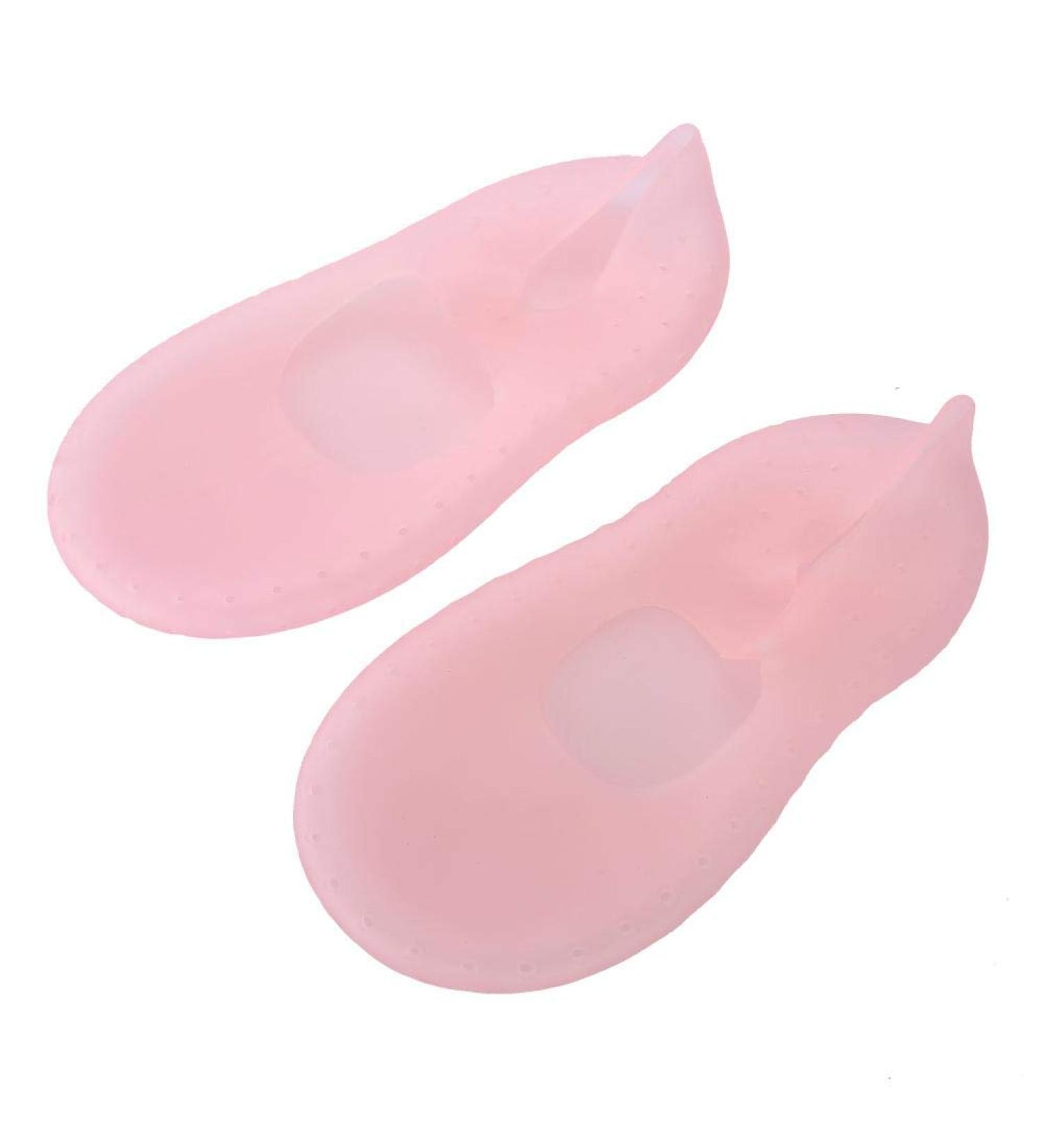 Moisturizing Silicone Gel Socks for Plantar Fasciitis Relief | Anti-Crack Foot Care Tool (L-Rosa) - Buy Online on SooperMarket.com