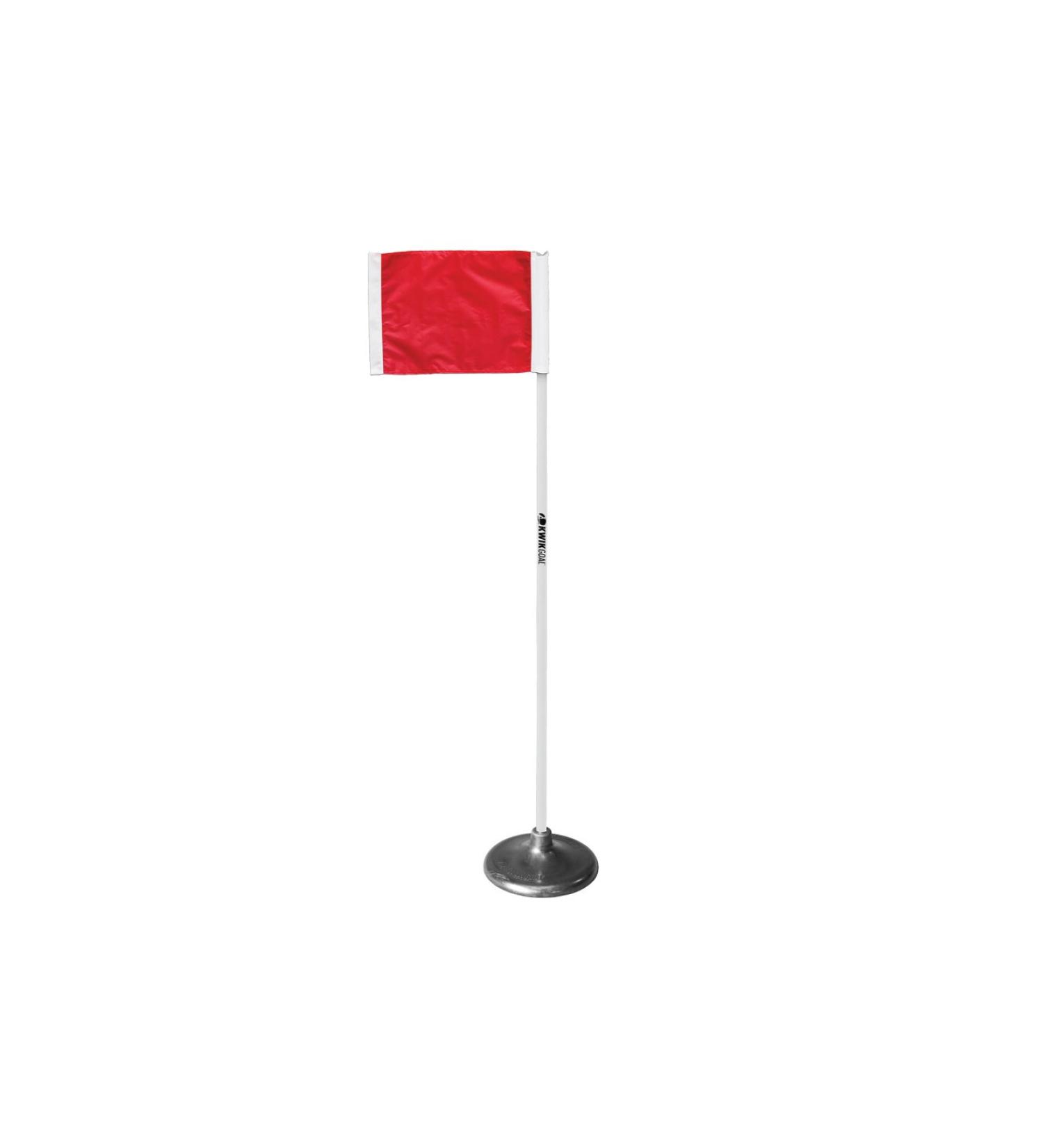 Kwik Goal Premier Corner Flags & Bases Set - Red & Black (4 Flags & Bases) - Buy Online on SooperMarket.com