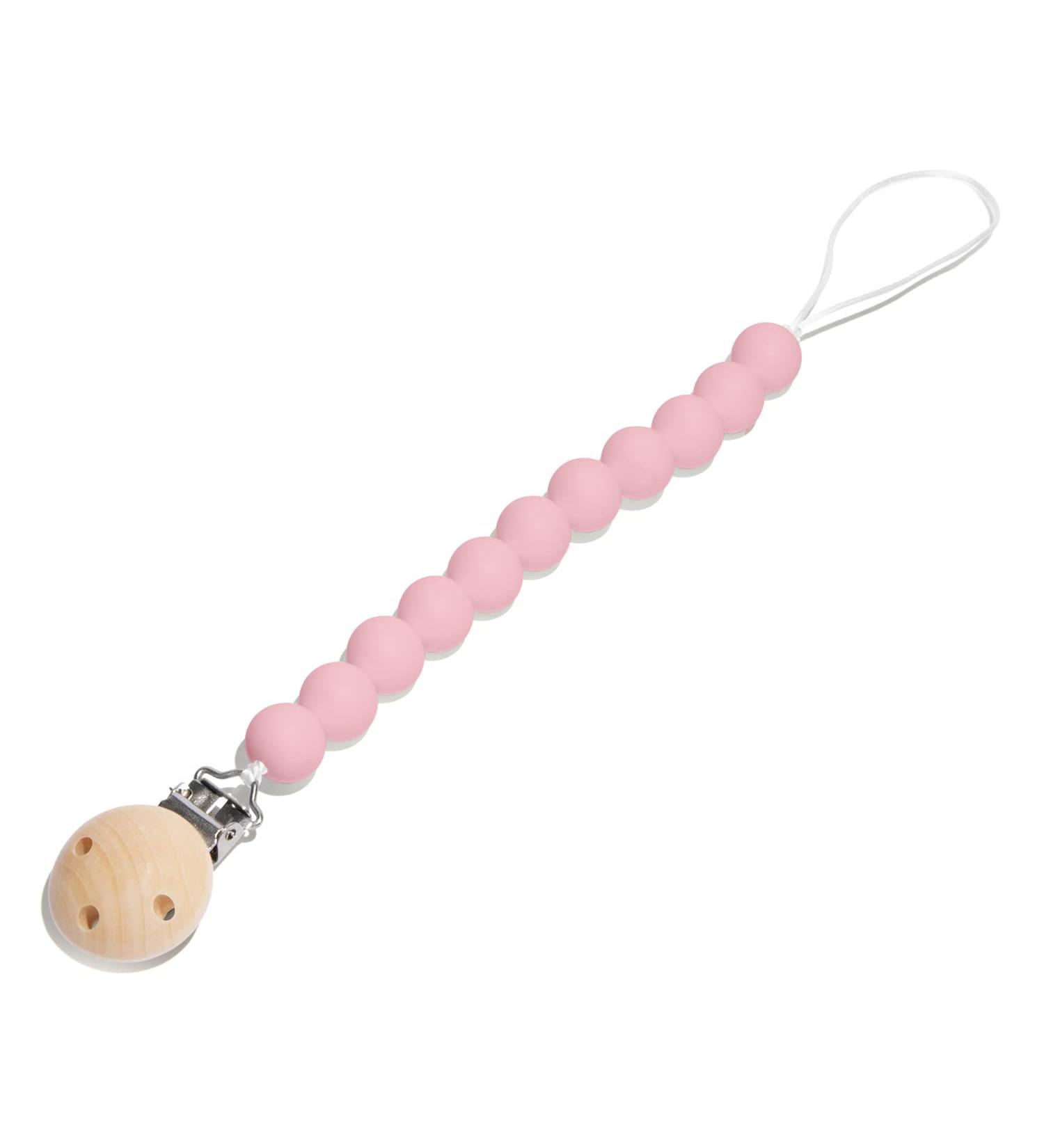 Premium Silicone Pacifier Clip | Safe & Secure Binky Toy Holder | Pink Unisex Design for Babies & Toddlers | Center Coast Collections - Buy Online on SooperMarket.com