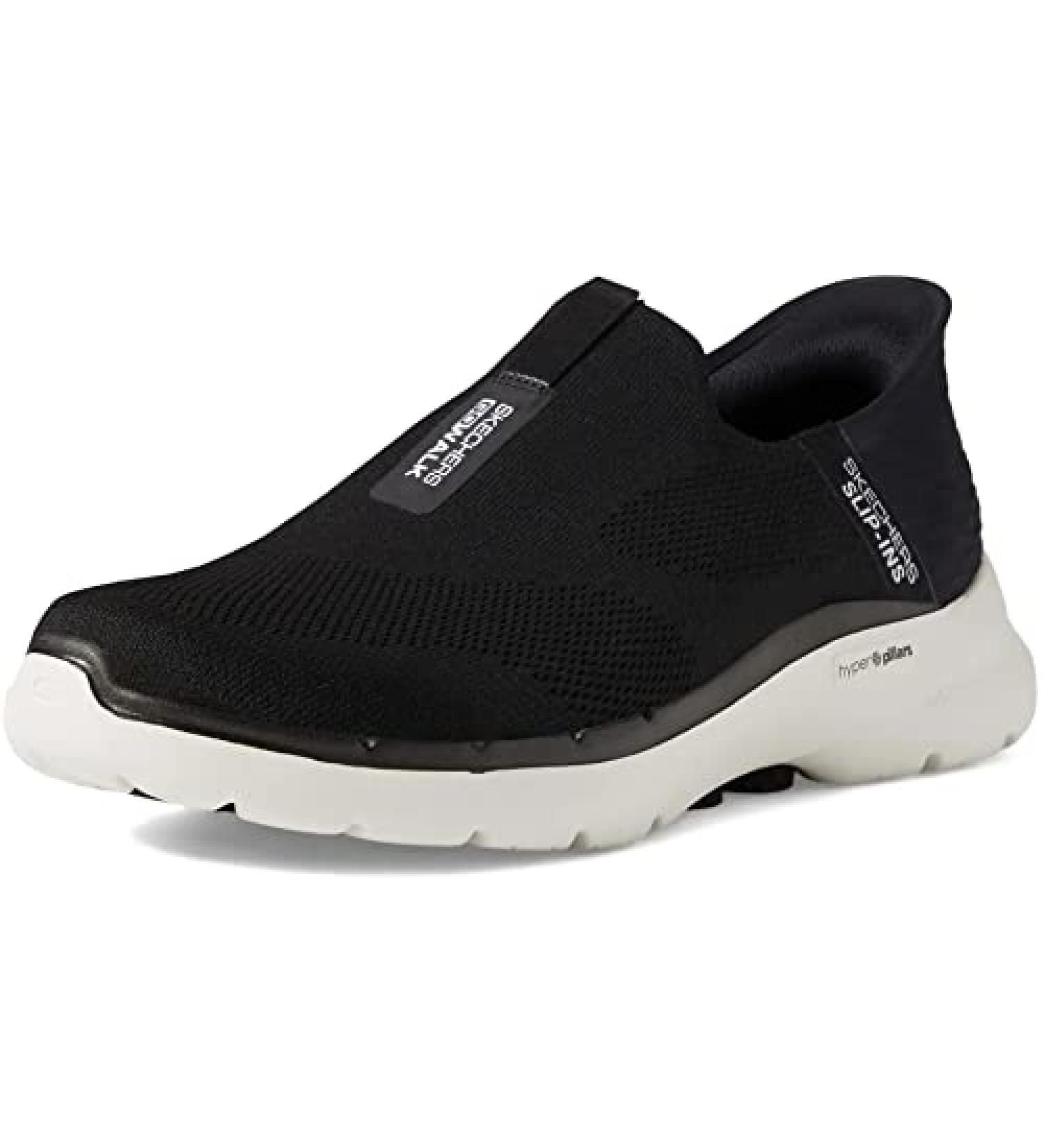 Skechers Men's Gowalk 6 Slip-ons | Athletic Walking Shoes with Memory Foam - Size 10 Black/White - Buy Online on SooperMarket.com
