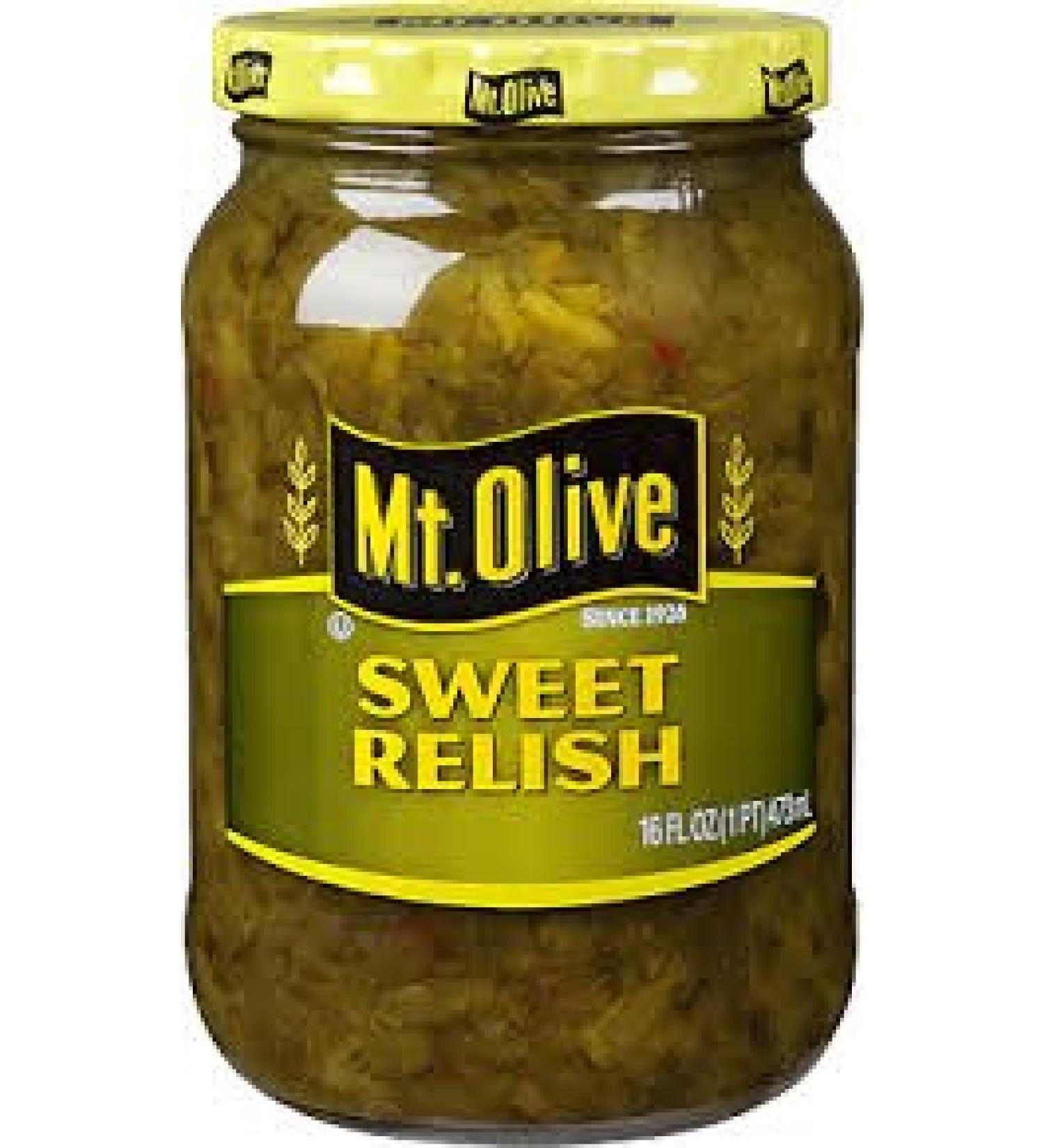 Mt. Olive Sweet Relish 16 Oz (Pack of 2)