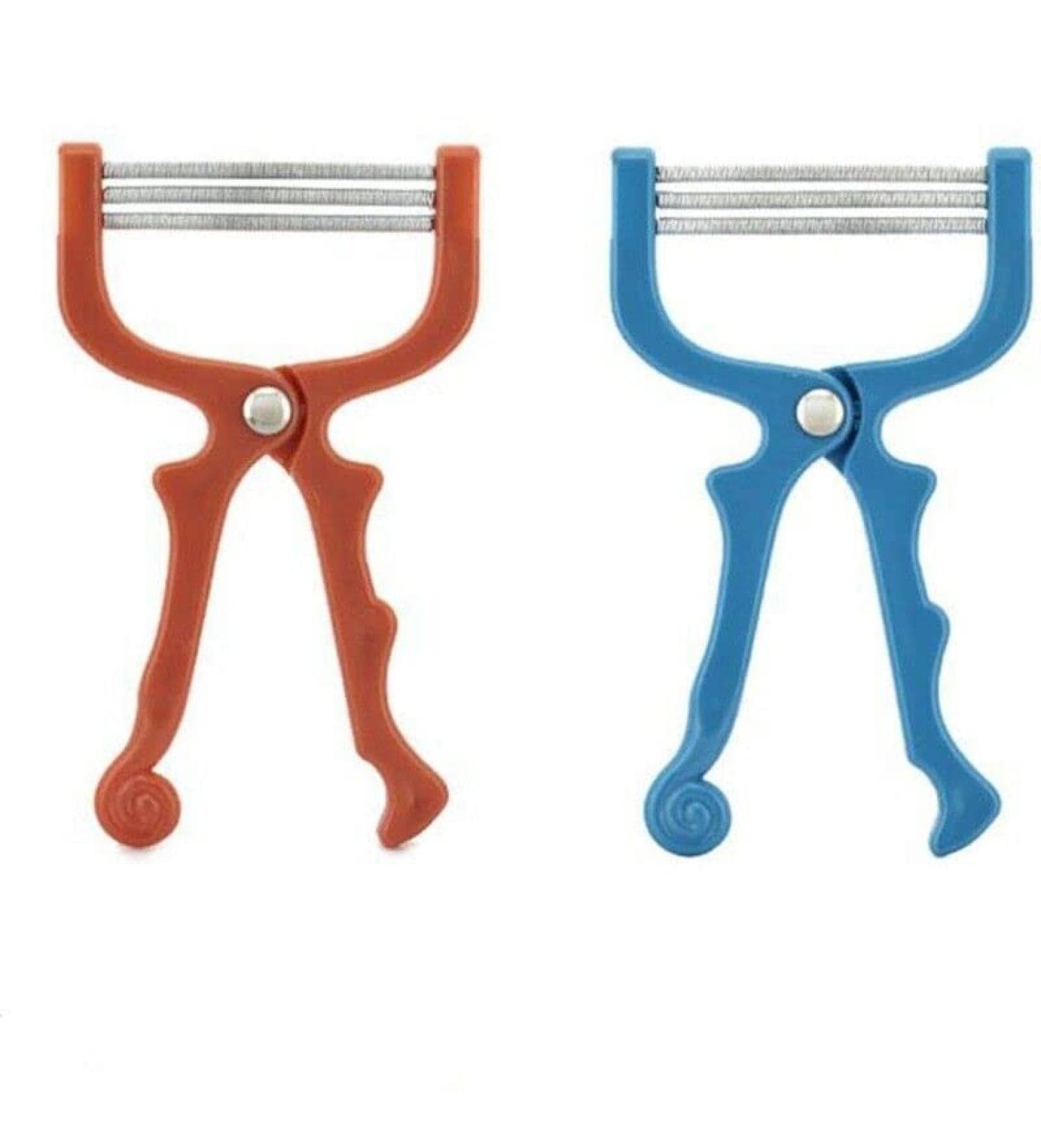 2-Piece Facial Hair Remover Handheld Spring Beauty Epilator Tool - Random Color - Buy Online on SooperMarket.com
