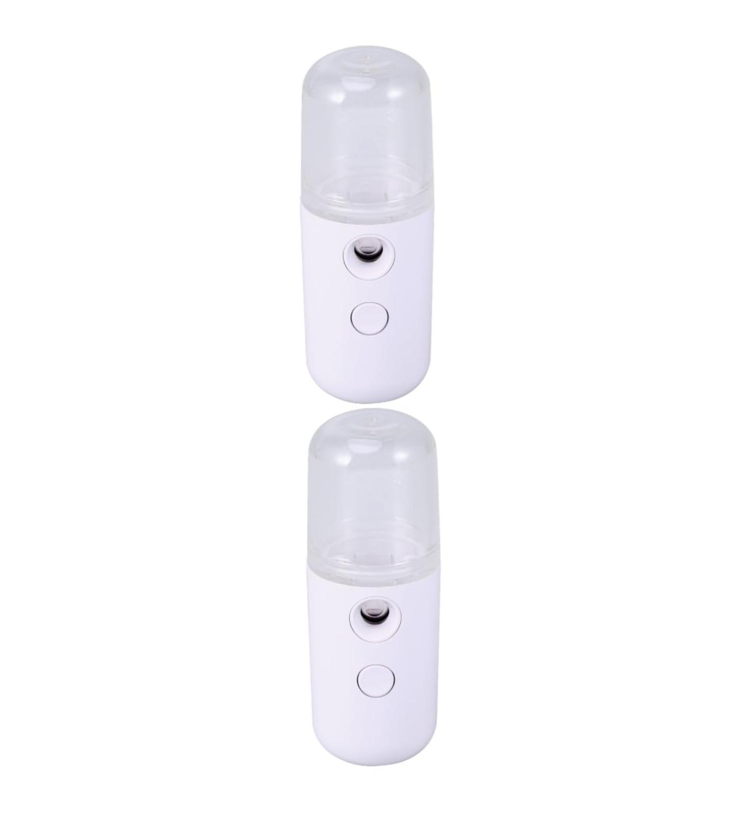 Baluue 2pcs Skin Care Mini Humidifier Humidifer Portable Humidifier Cooler Portable Steamer White - Buy Online on SooperMarket.com