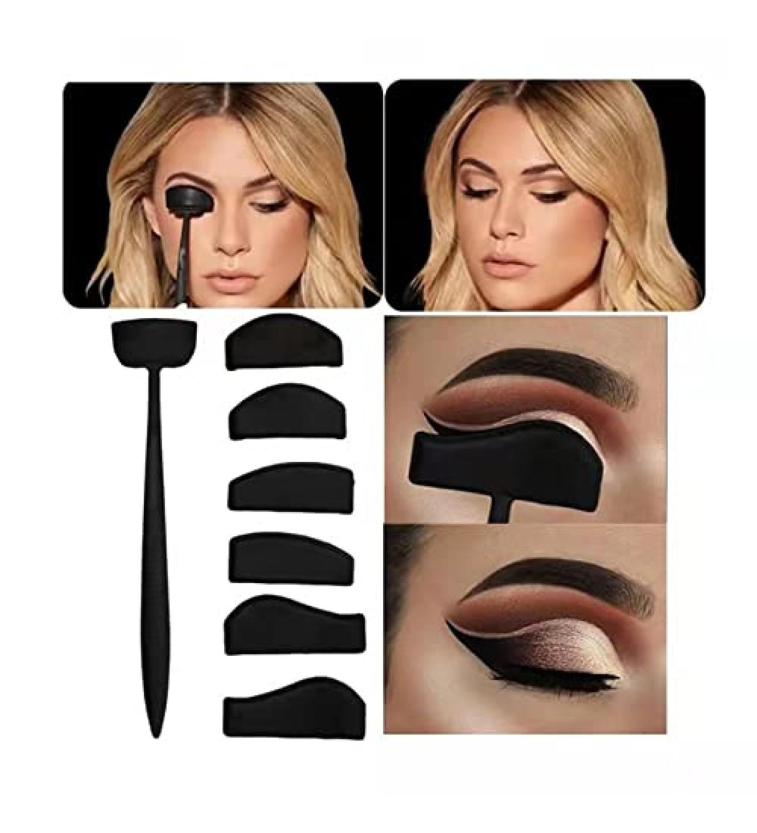 CRASE LINE KIT - 6 in 1 Silicone Eyeshadow Stamp & Applicator for Women | Quick & Easy Eye Makeup Tool for Beginners | Perfect for Lazy Eyeshadows - Buy Online on SooperMarket.com