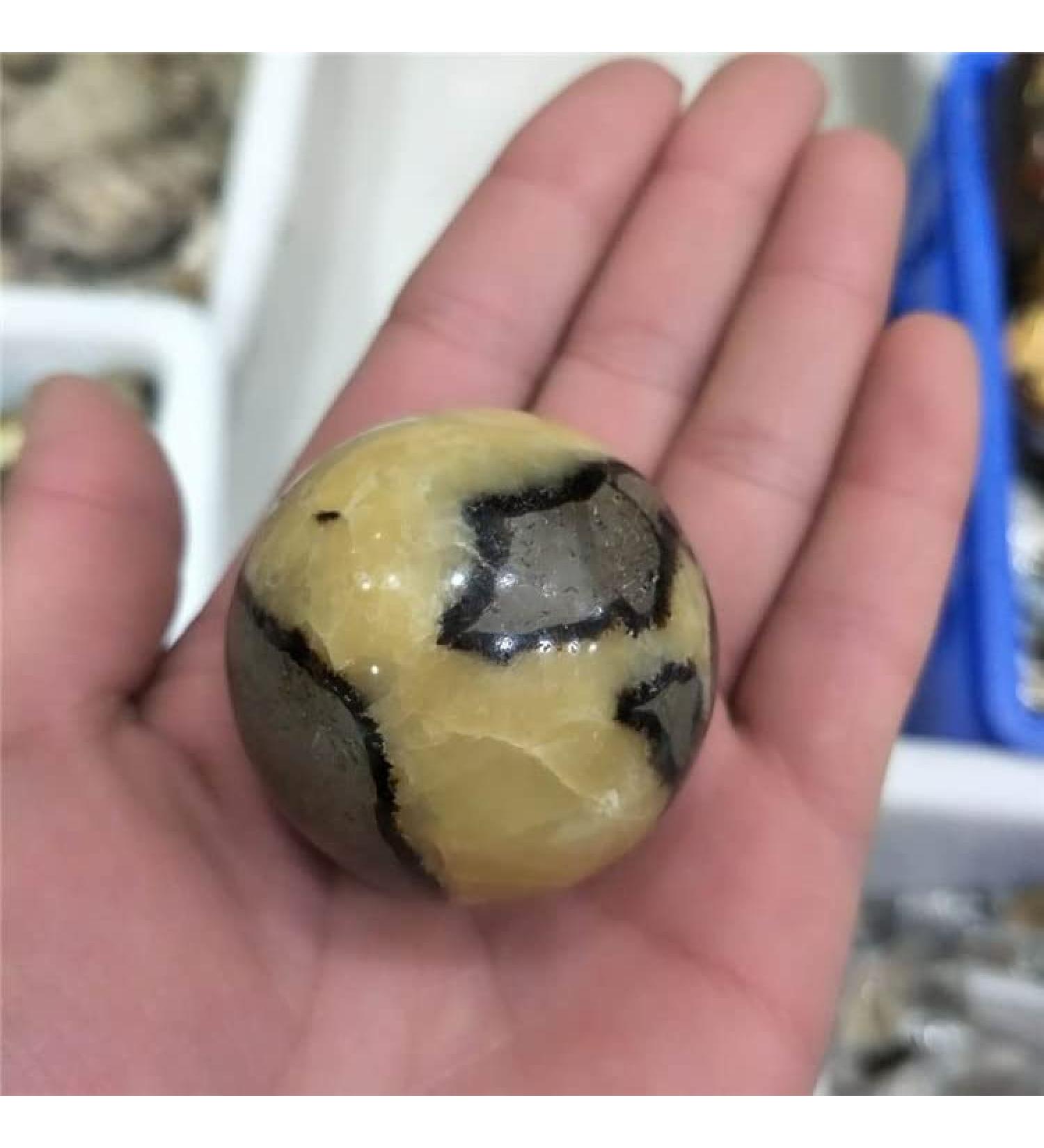 Natural Crystal Rough Ornament 1pc Natural Crystal Quartz Septarian Jasper Ball for Decoration for Fengshuifor Fengshui Decoration Gift Decoration 1pc 40-50mm - Buy Online on SooperMarket.com