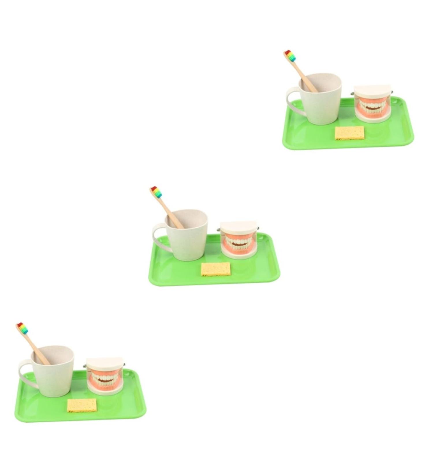Shop Minkissy 3 Sets Early Education Tooth Toys for Toddlers - Montessori Standard Reusable Kids' Dental Learning Toys - Buy Online on SooperMarket.com