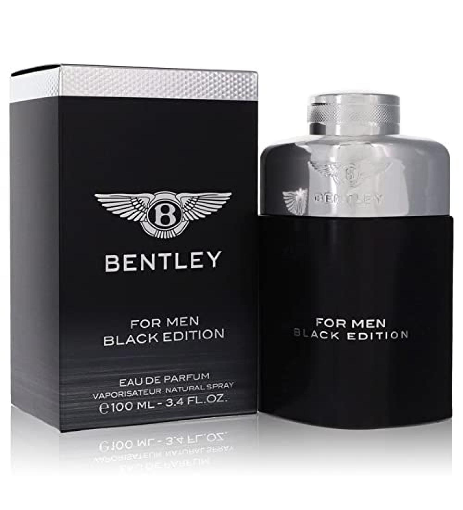3.4 oz Eau De Parfum Spray Bentley Black Edition Cologne By Bentley Eau De Parfum Spray Cologne for Men lasting perfume (t-fex-542813)