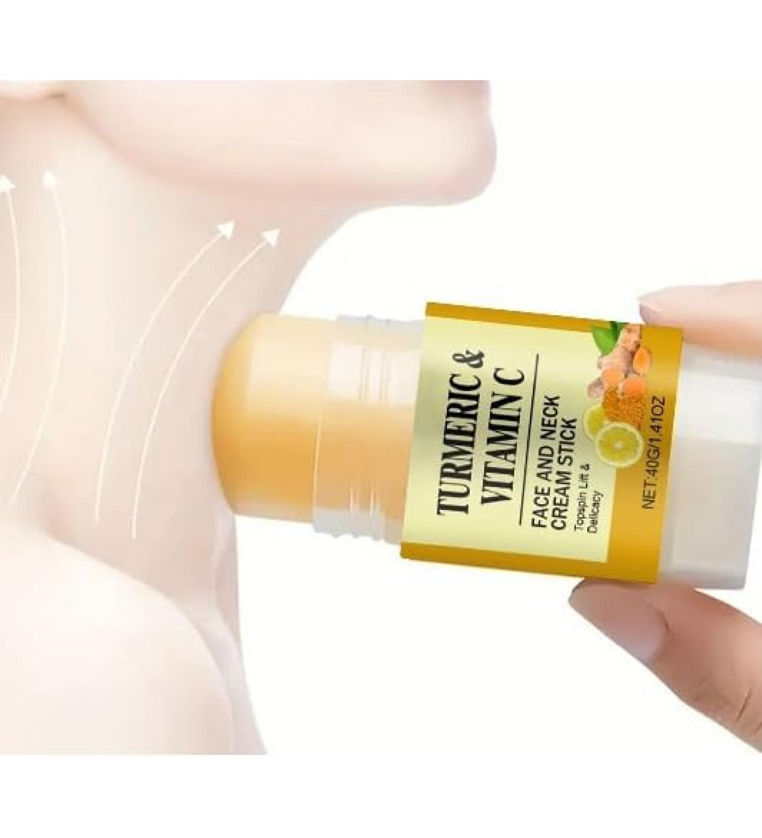 Neck Cream Turmeric & Vitamin C Face & Neck Tightening Cream Stick Neck Firming Cream Smoothes Wrinkles Skin Tightening and Repair Cream for Reduce Double Moisturizing Erase Fine Lines Firming - Buy Online on SooperMarket.com