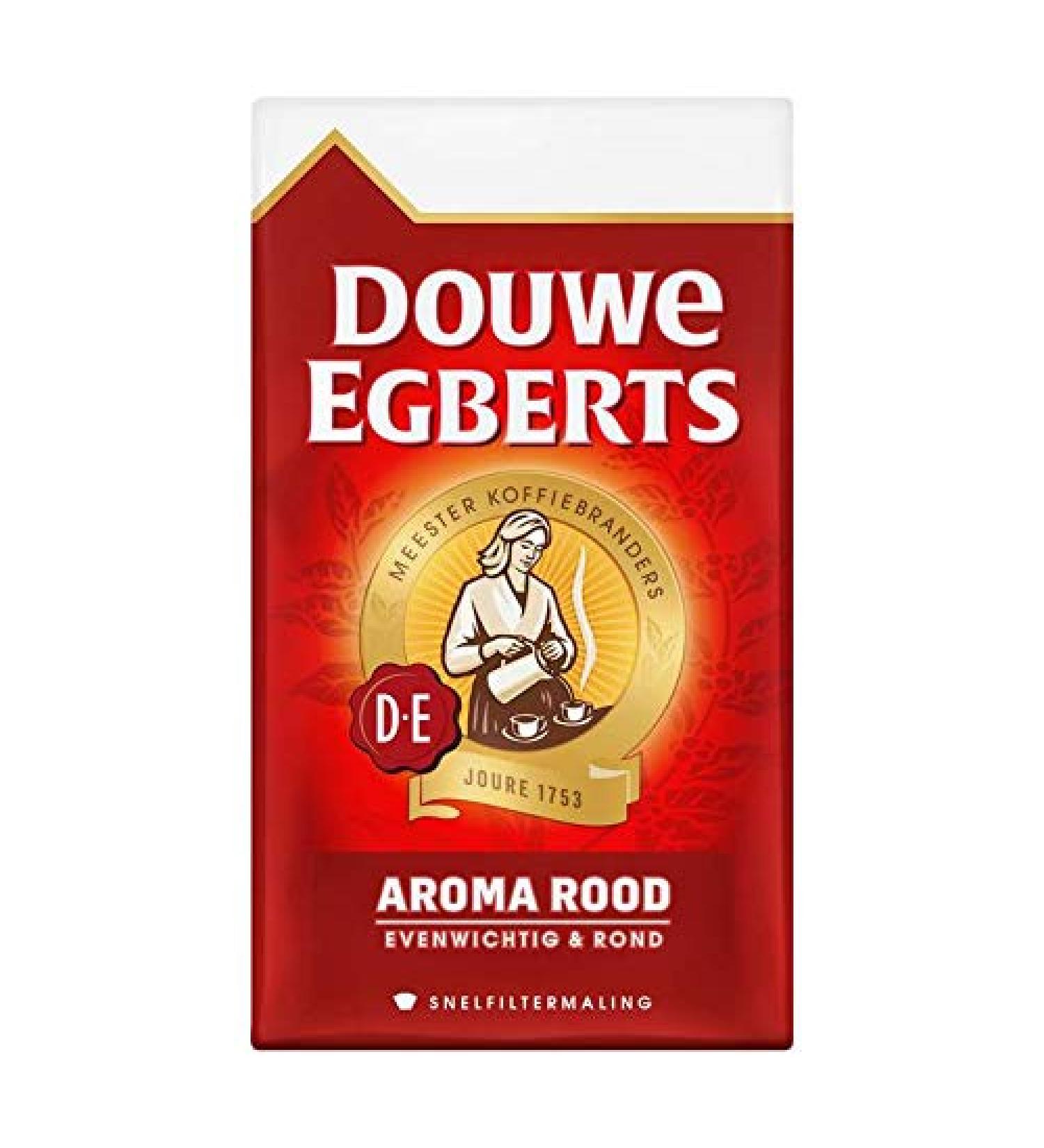 Ground Coffee | Douwe Egberts | Aroma Red Grove Maling Filter Coffee | Total Weight 500 Grams - Buy Online on SooperMarket.com