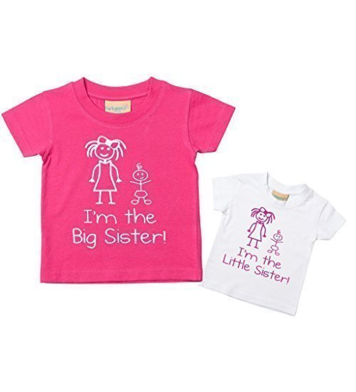 60 Second Makeover Limited I'm The Little Sister I'm The Big Sister Tshirt Set