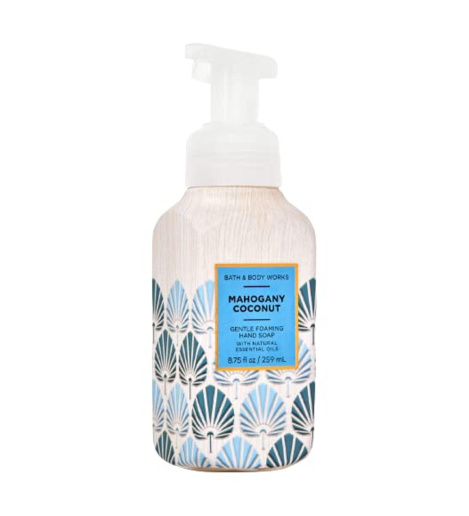 Bath & Body Works Mahogany Coconut Gentle Foaming Hand Soap 8.75 Ounce 2-Pack (Mahogany Coconut)