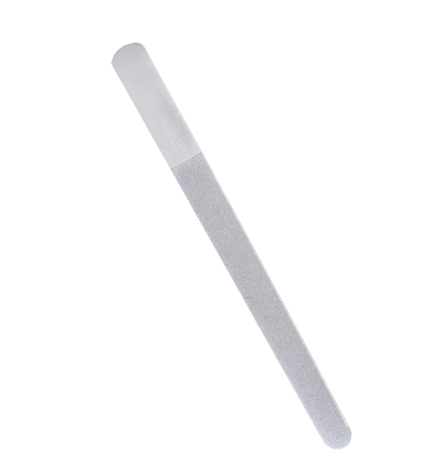 Stainless Steel Nail File | Stainless Steel Finger Nail File - Toenail File for Natural Nails Pedicure Tool Nail Care for Home Salon or Travel Use - Buy Online on SooperMarket.com