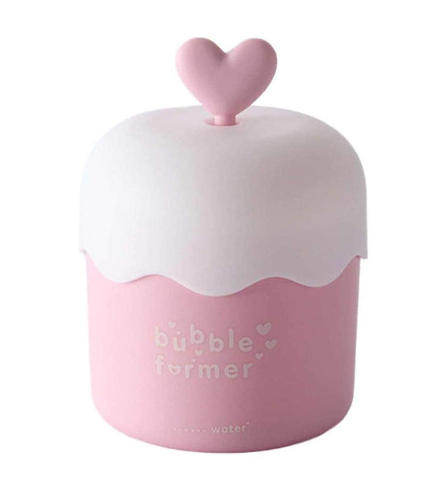 Foam Bubble Maker Cleanser Foamer Cup Facial Cleanser Foam Maker Cup Cute Skin Care Tools (Pink) - Buy Online on SooperMarket.com