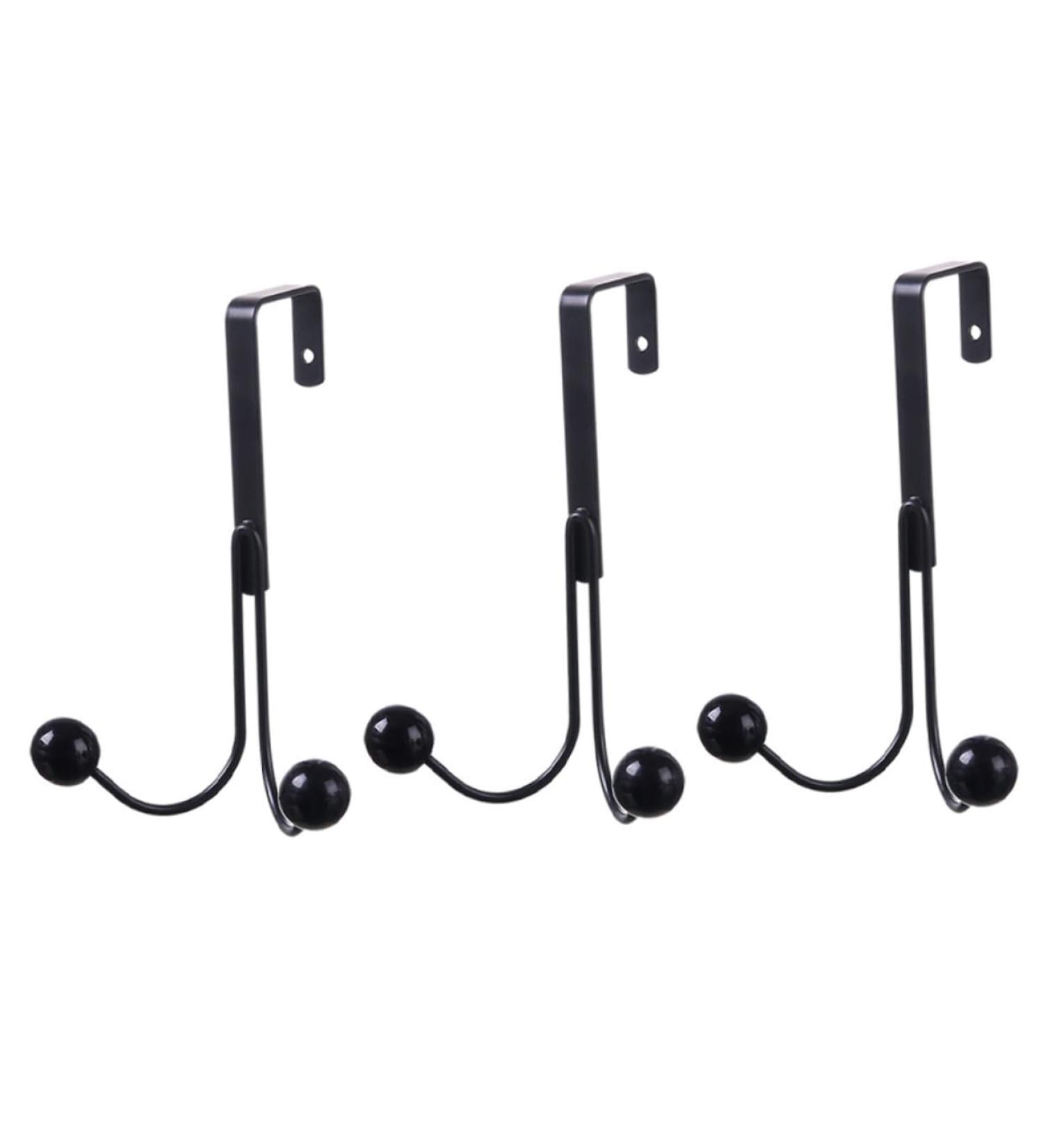 Cabilock 3pcs Wrought Iron Hook Heavy Duty Clothes Rack Door Hanger for Hanging Coat Door Coat Hook Jacket - Buy Online on SooperMarket.com