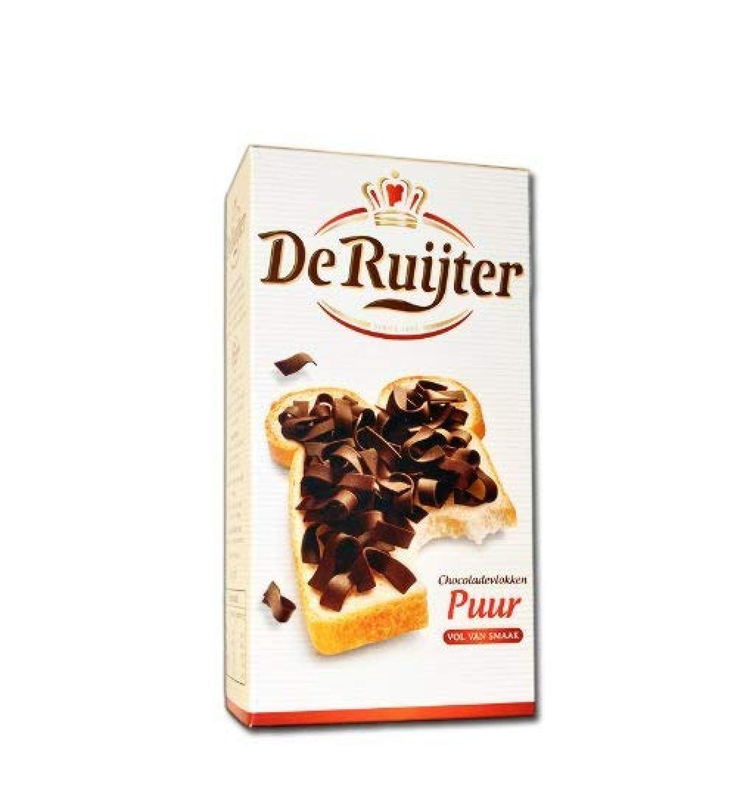 14 X De Ruijter Chocolate Vlokken Puur - Dark chocolate Flakes 0 7lbs