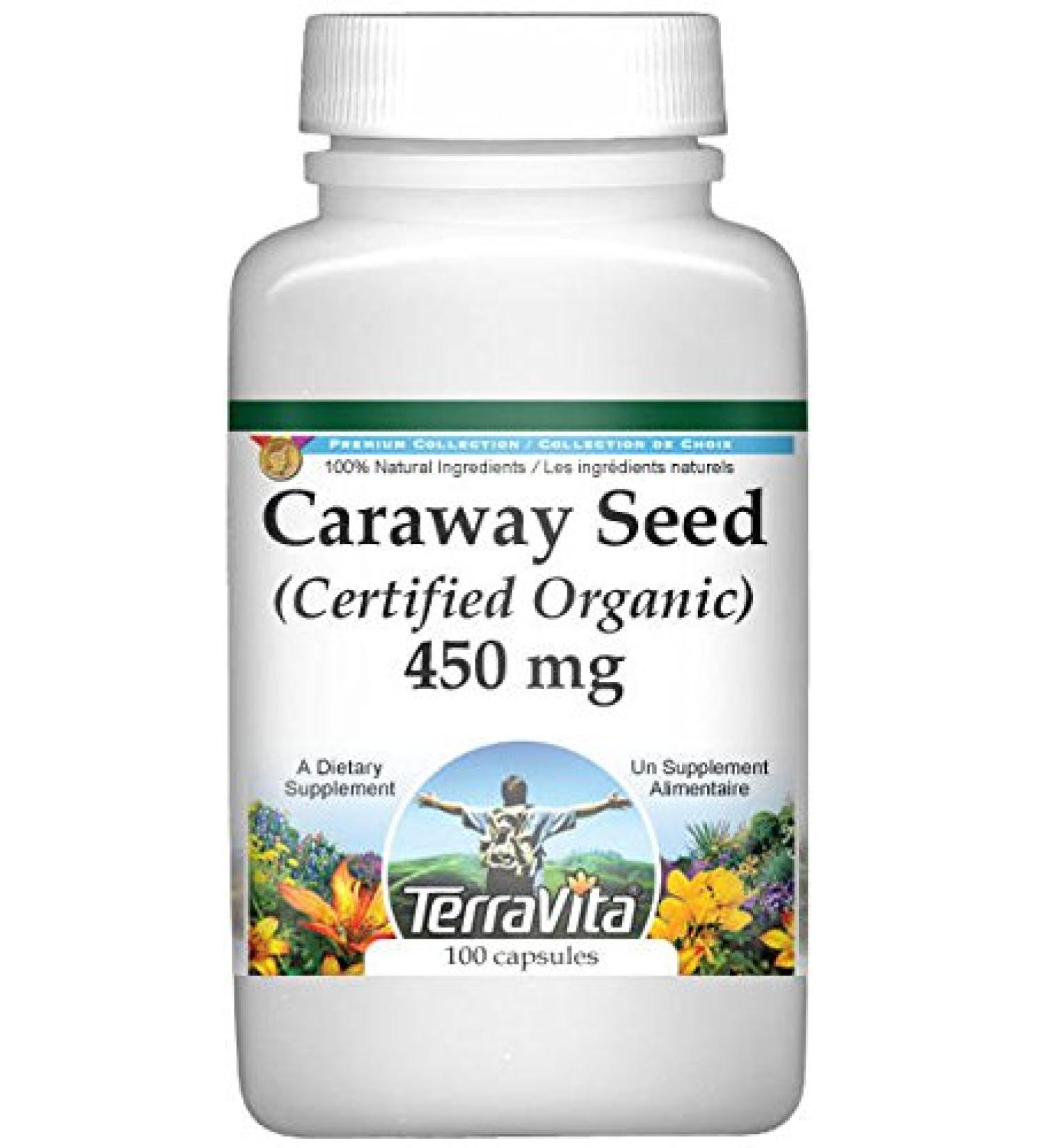 Organic Caraway Seed Capsules - 450mg (100ct) | Certified & Pure | ZIN 517591 - Buy Online on SooperMarket.com