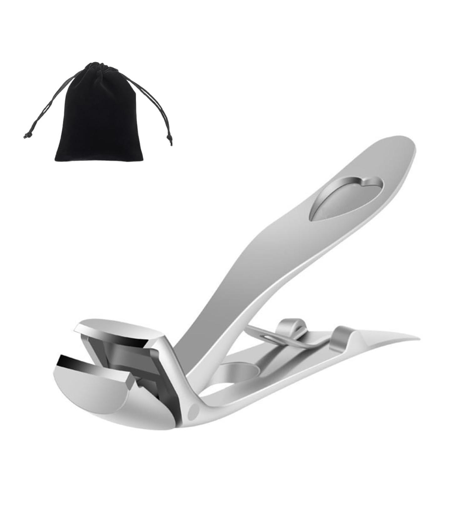 INGJIA Ergonomic Nail Clippers for Seniors - Ergonomic Nail Clippers for Thick Nails Premium Steel Nail Scissors with Collection Container for Men and Women - Buy Online on SooperMarket.com
