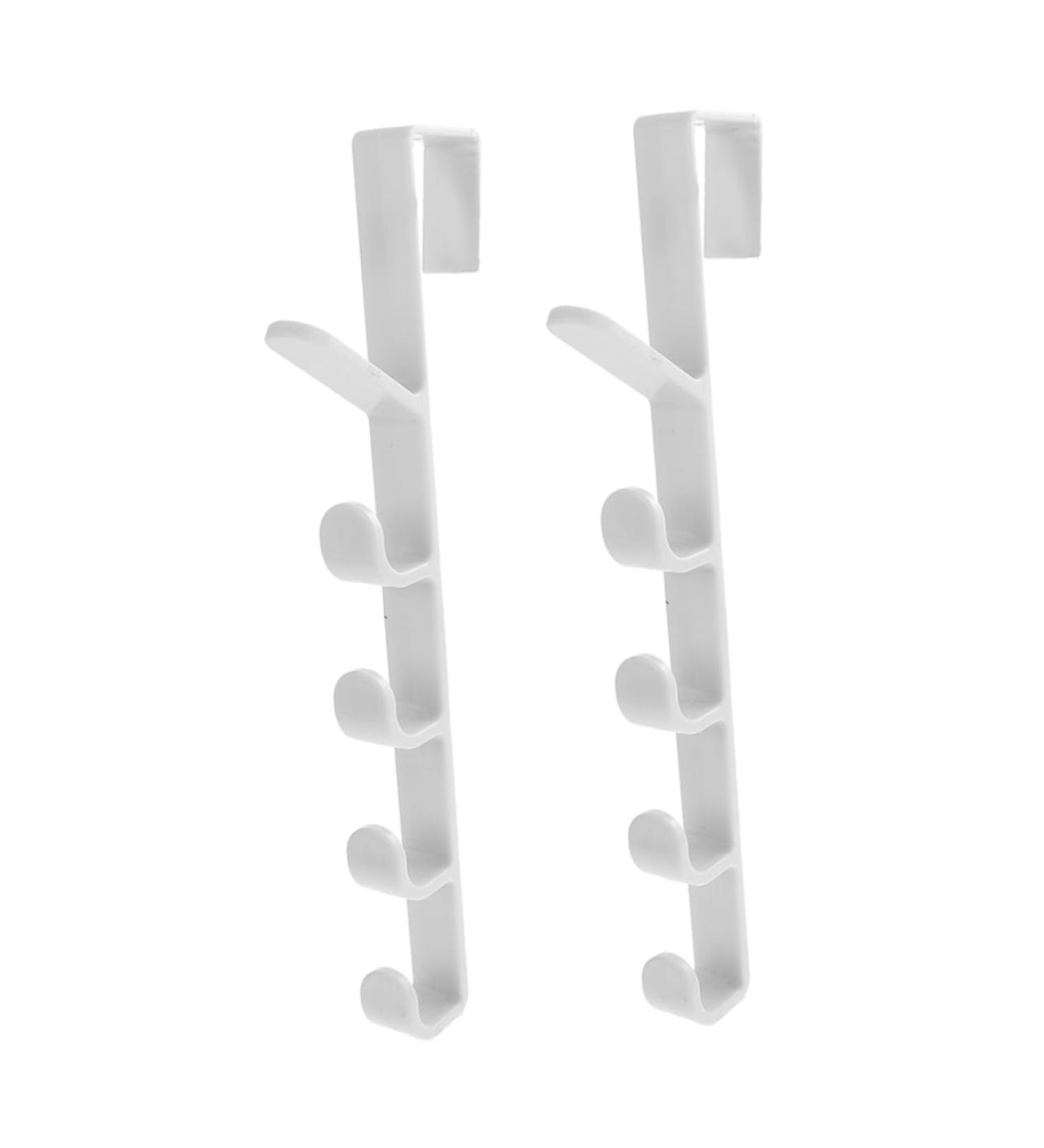 Cabilock 2pcs Transparent Hook Over The Door Wall Clothes Rack Door Coat Hanger Multi-Function Hook Back Door - Buy Online on SooperMarket.com