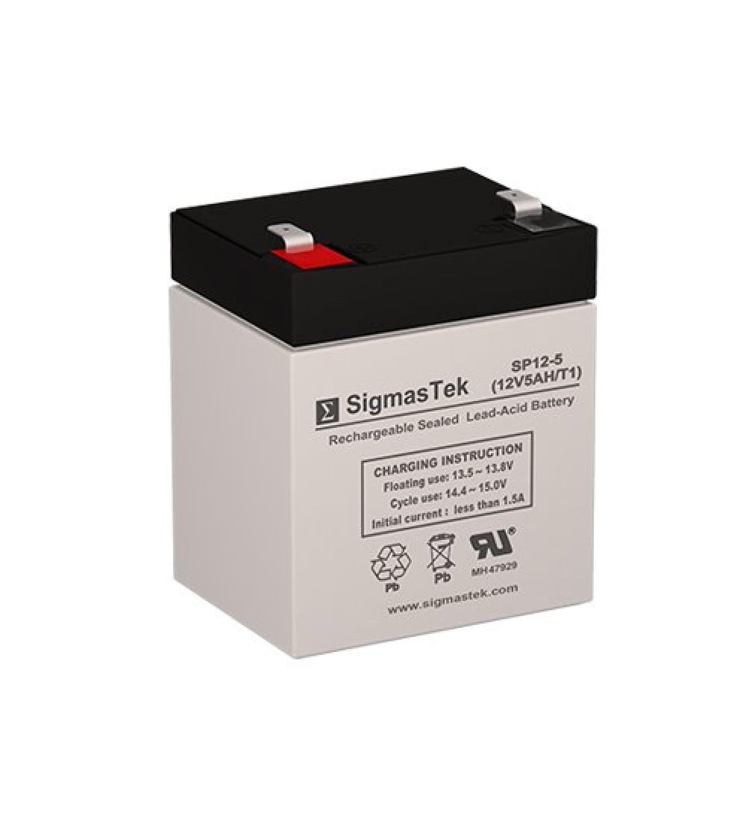 DSC Alarm Systems Power 832 Replacement Battery - 12 Volt 5 AH F1 Terminal by SigmasTek