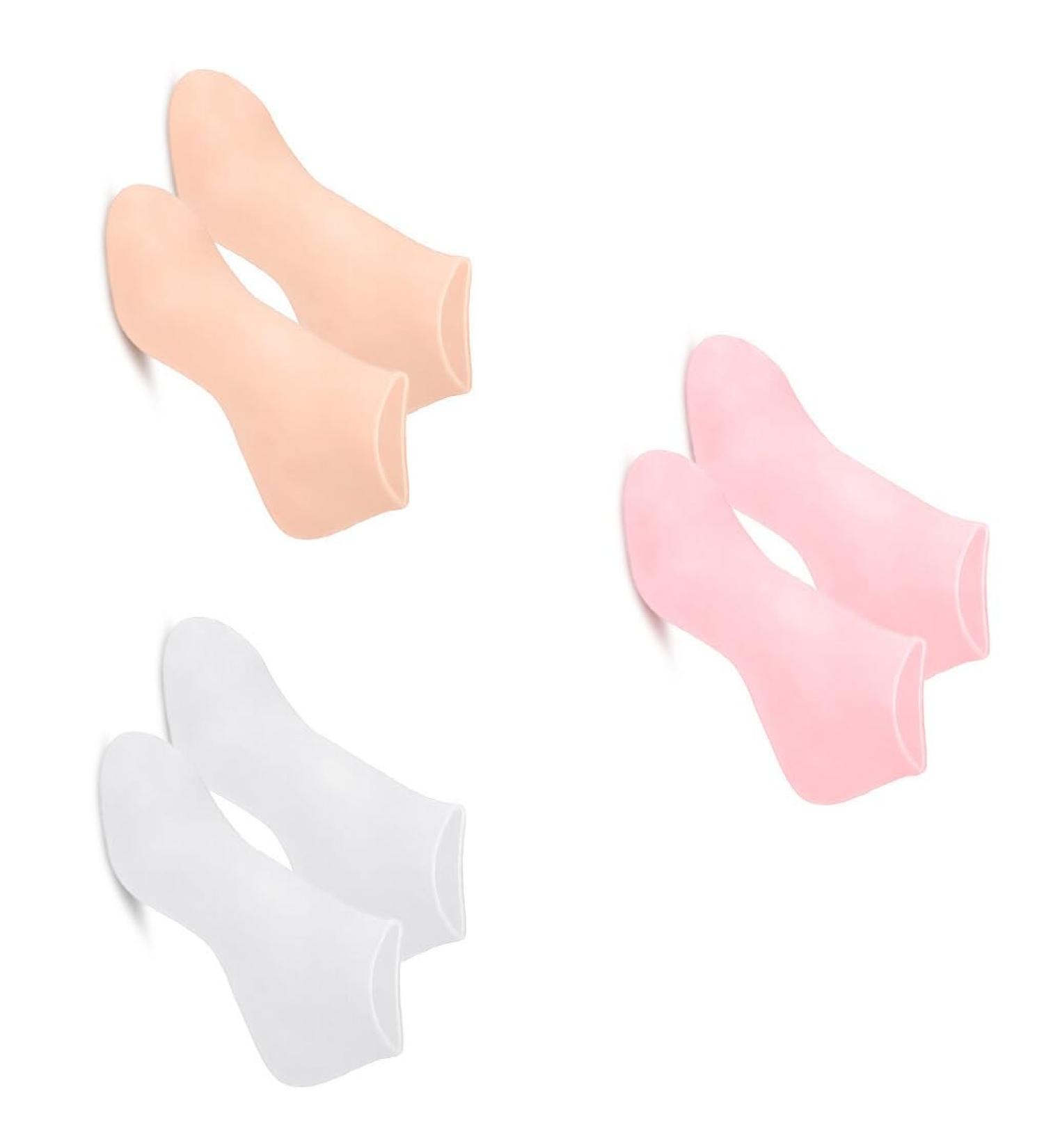 Dajidafu 3 Pairs Moisturizing Socks Foot SPA Pedicure Socks Anti-Drying Sock Repair Heel Protector Foot Care Tool for Woman - Buy Online on SooperMarket.com