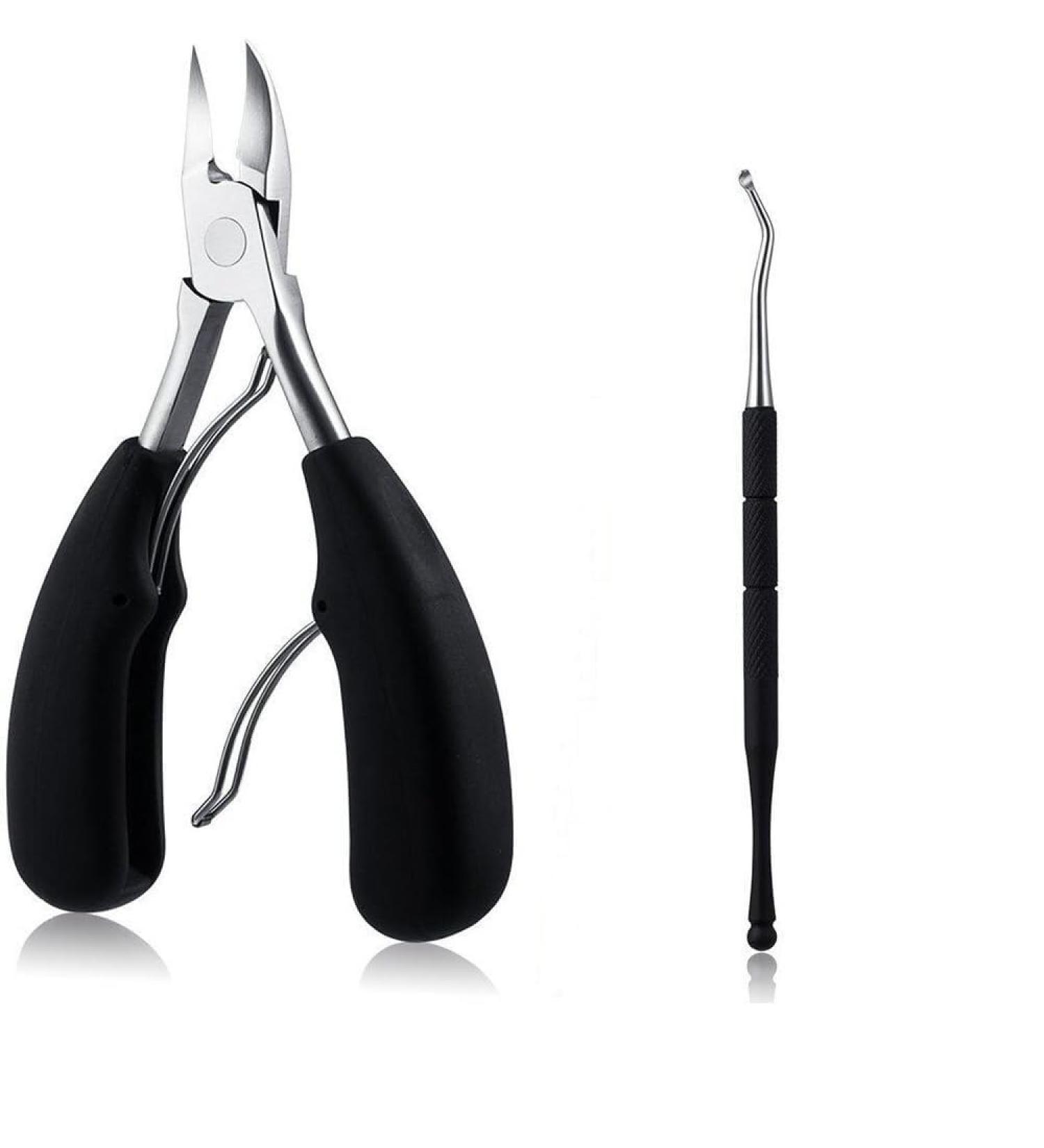 INSGB - Nail Clippers with Toenail Lifter Manicure Set for Thick or Ingrown Toenails Baby Nail Clippers Nail Cutter Toe Nail Clippers for Thick Nails Pedicure Sets for Feet Nail Kit - Buy Online on SooperMarket.com