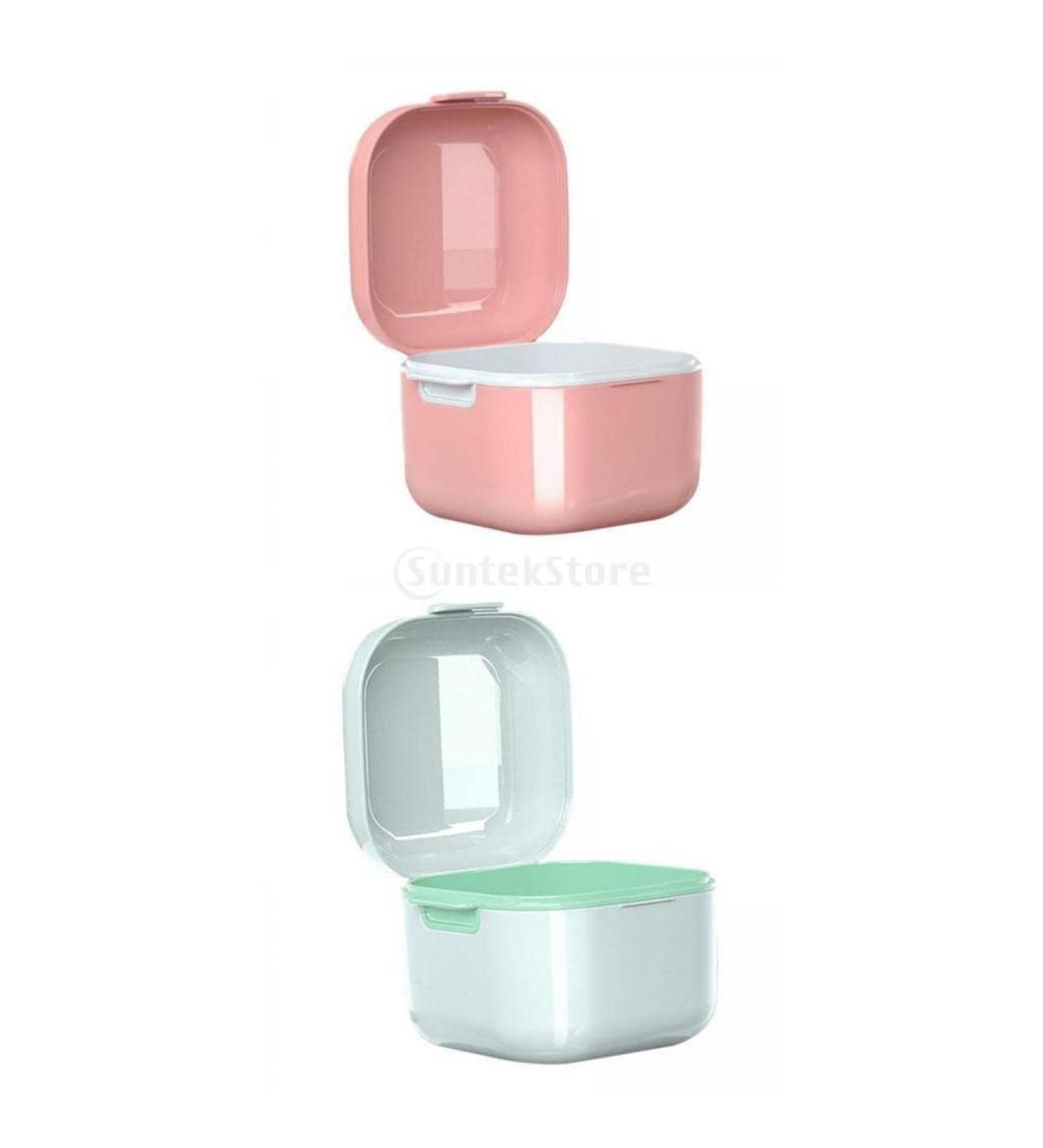 Harayaa 2-Part Prosthesis Case with Perforated Basket | Transparent Braces for Secure Storage - Shop Internationally - Buy Online on SooperMarket.com