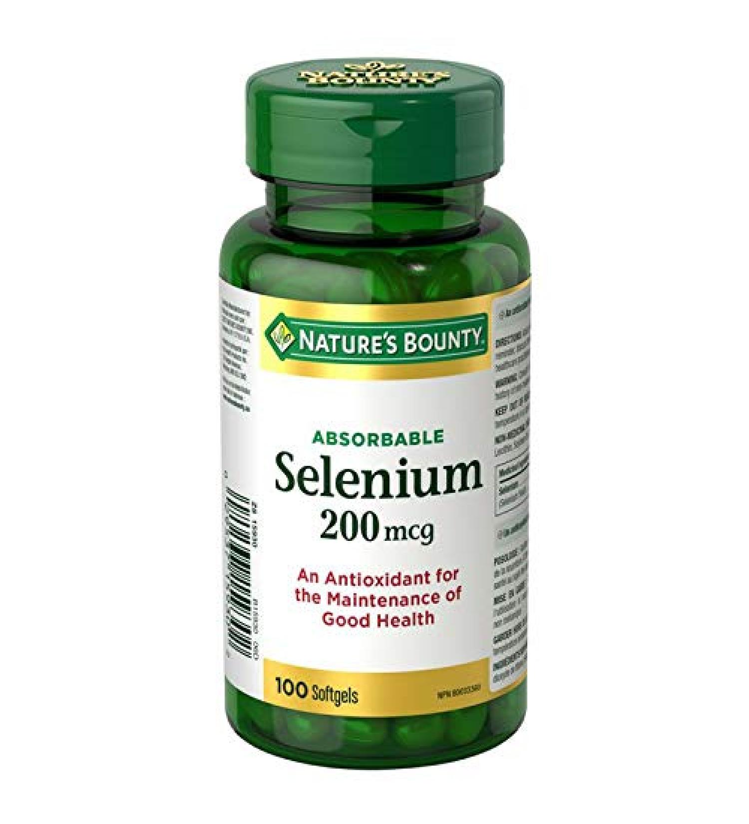 Nature's Bounty Selenium 200mcg, 100 Capsules